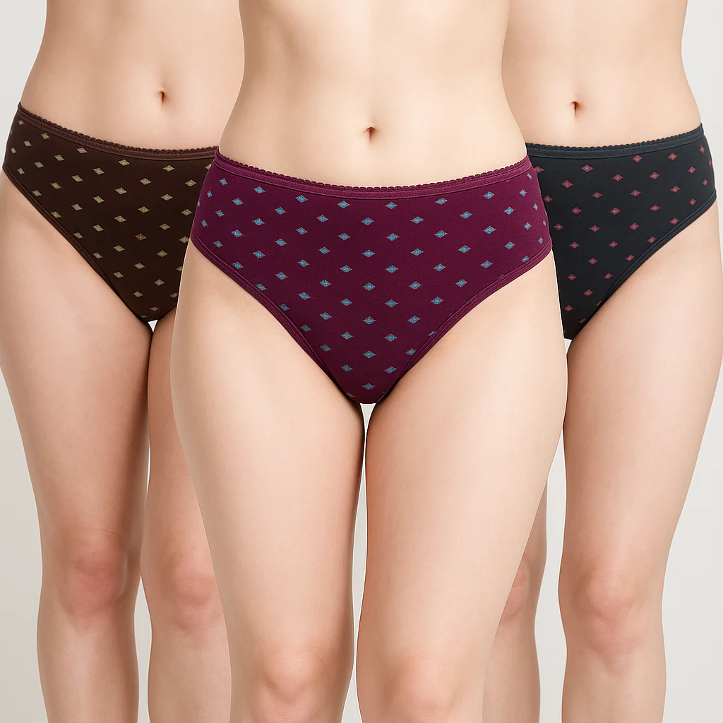 Printed Cotton Bikini Panties - Pack of 3 - Image 7