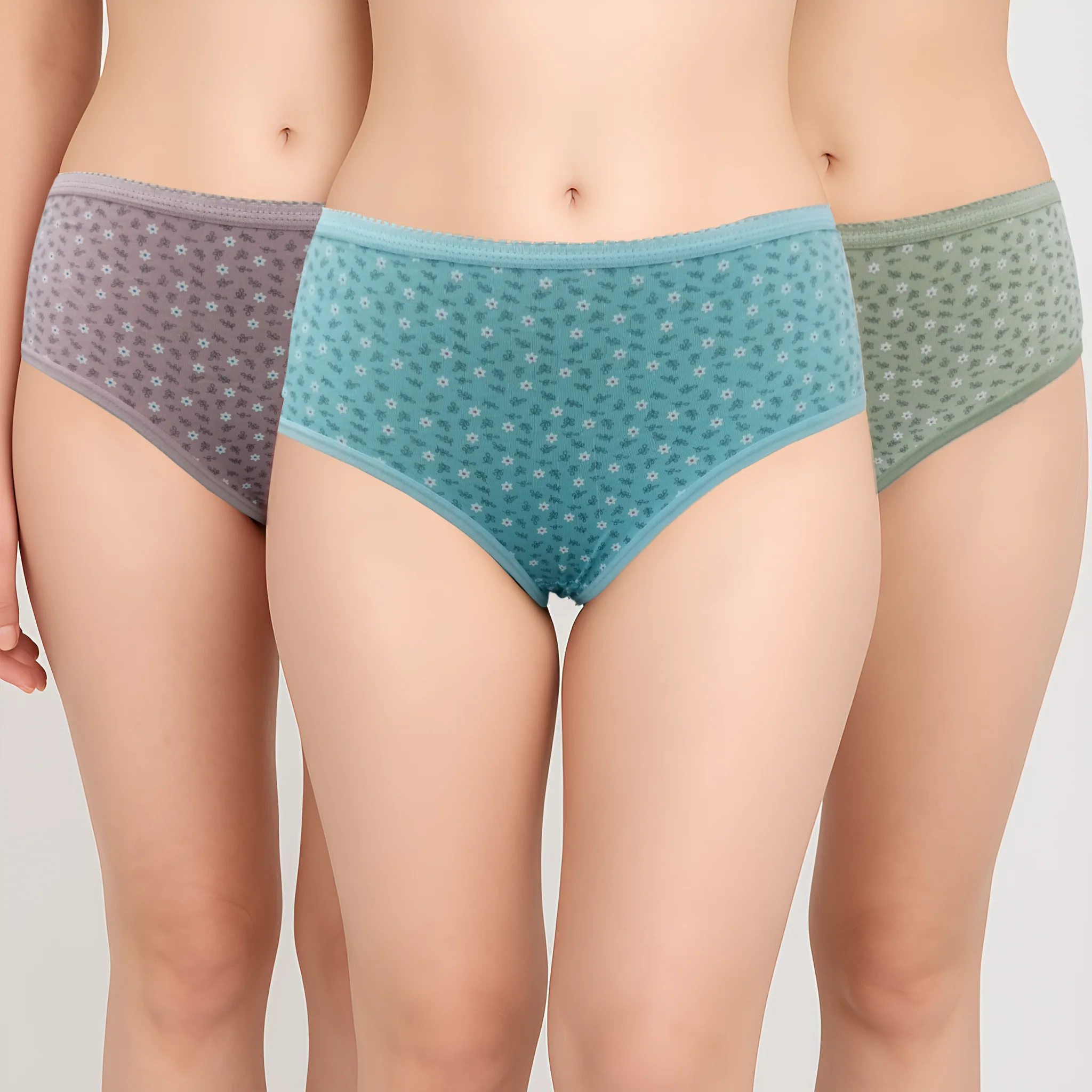 Printed Cotton Full Brief Panties - Pack of 3 - Image 7