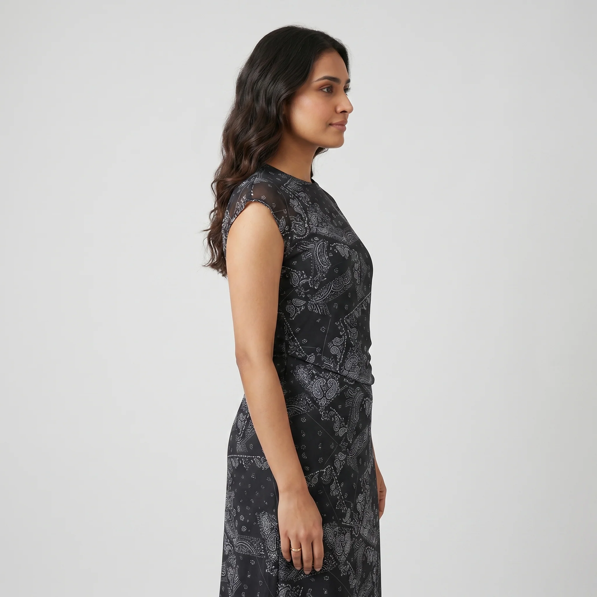 Printed Flared Dress - Image 2