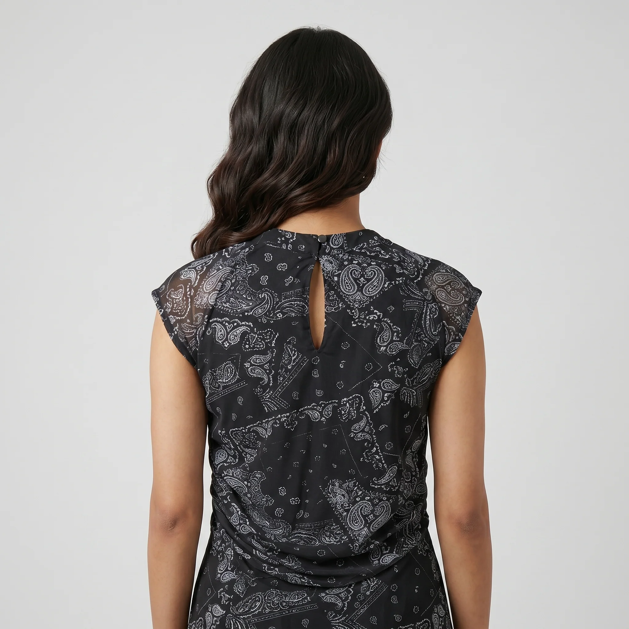 Printed Flared Dress - Image 3