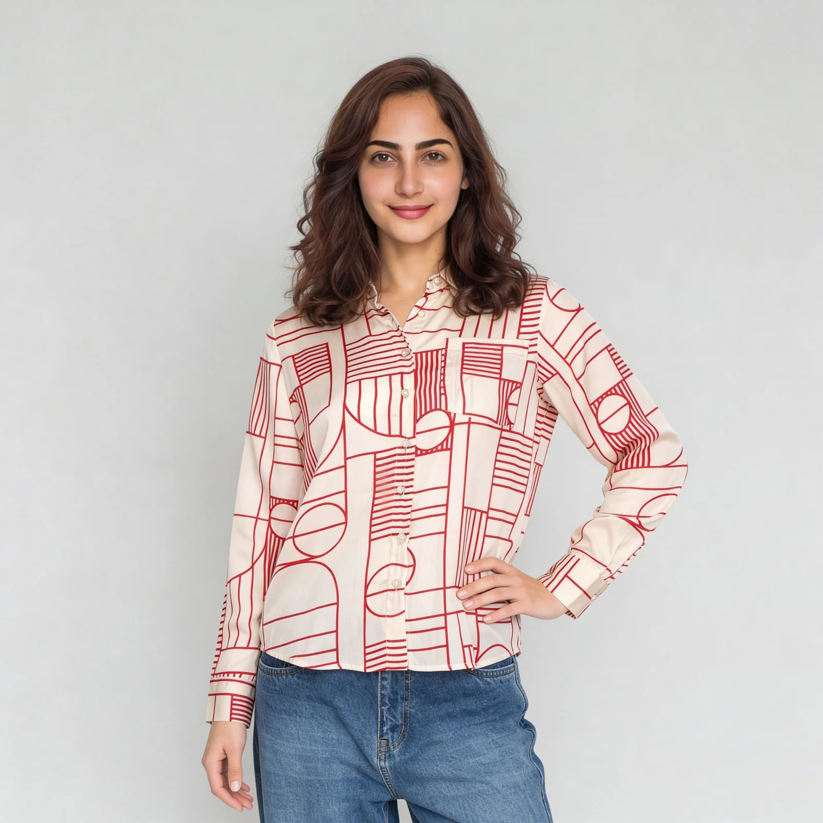 Printed Full Sleeve Shirt - Image 2