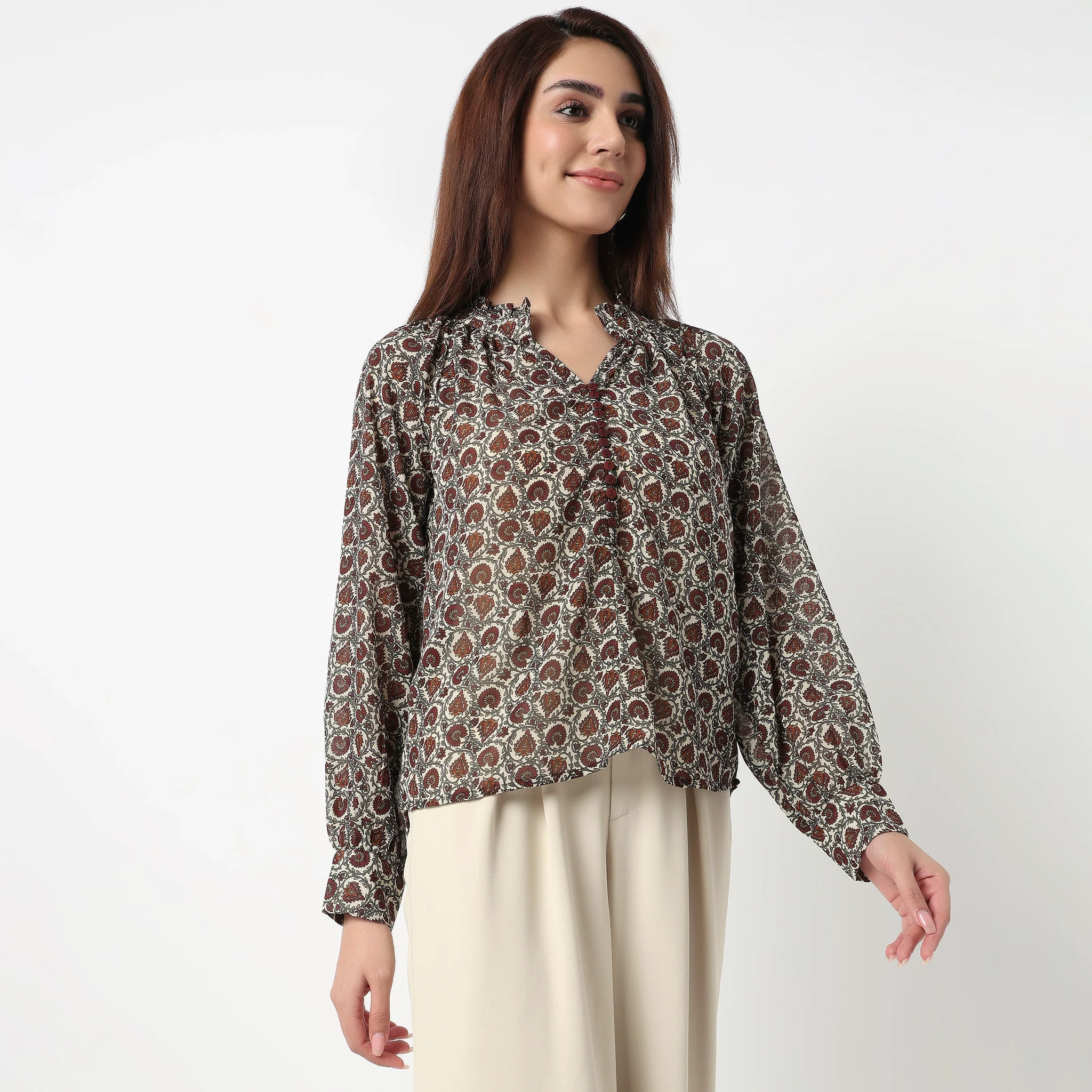 Printed Full Sleeve Top - Image 5