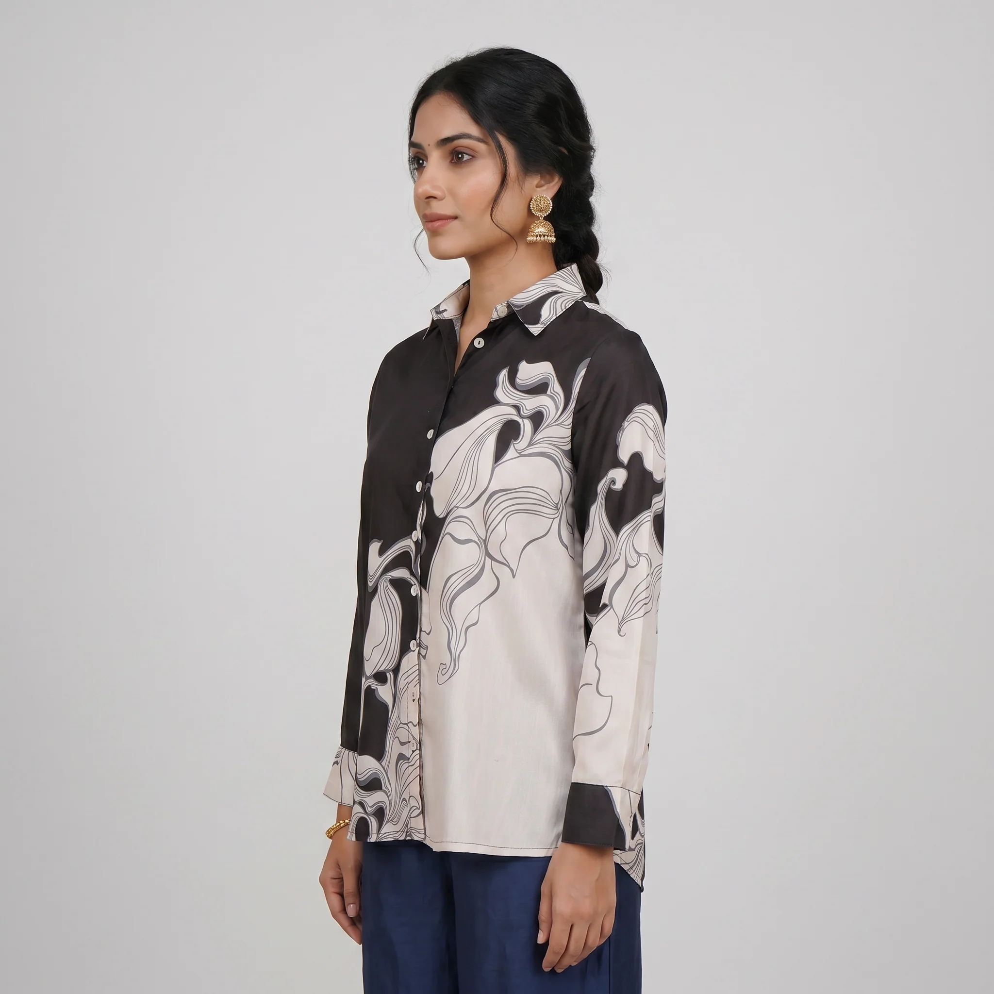 Printed Full Sleeve Tunic - Image 2
