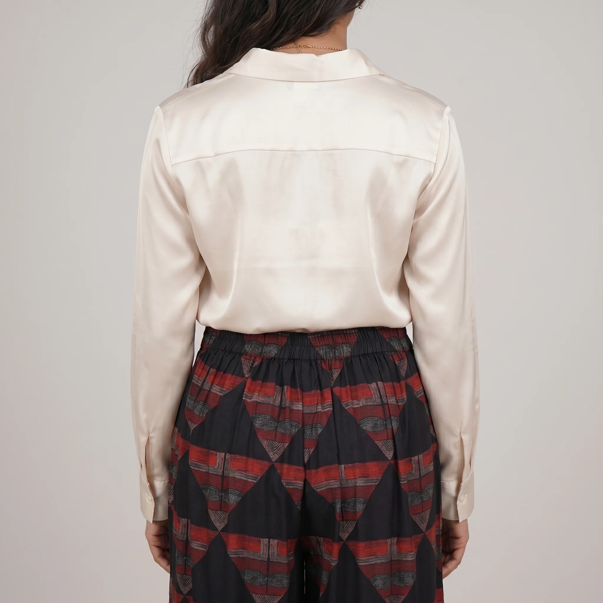 Printed High Rise Straight Pant - Image 3