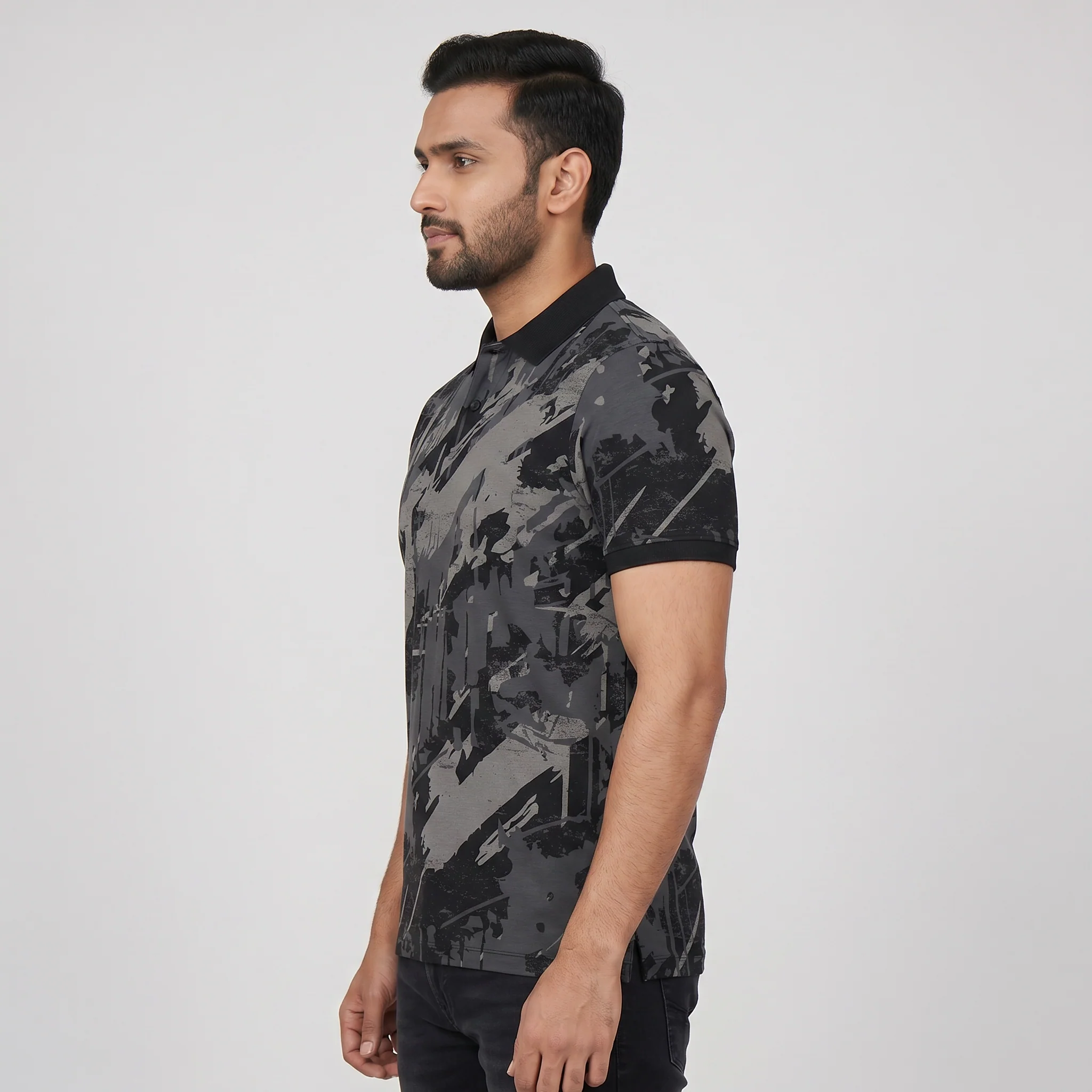 Printed Impression Polo T-Shirt - Image 2