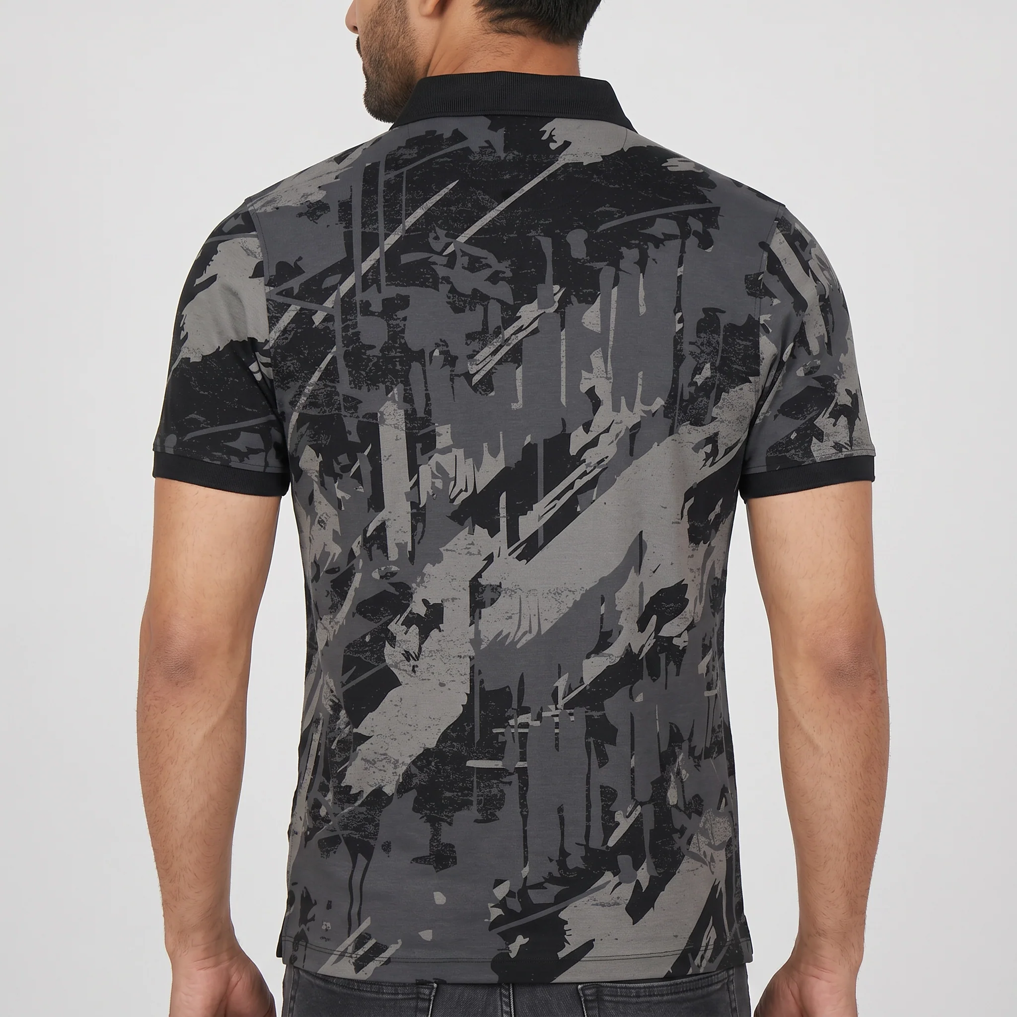 Printed Impression Polo T-Shirt - Image 3
