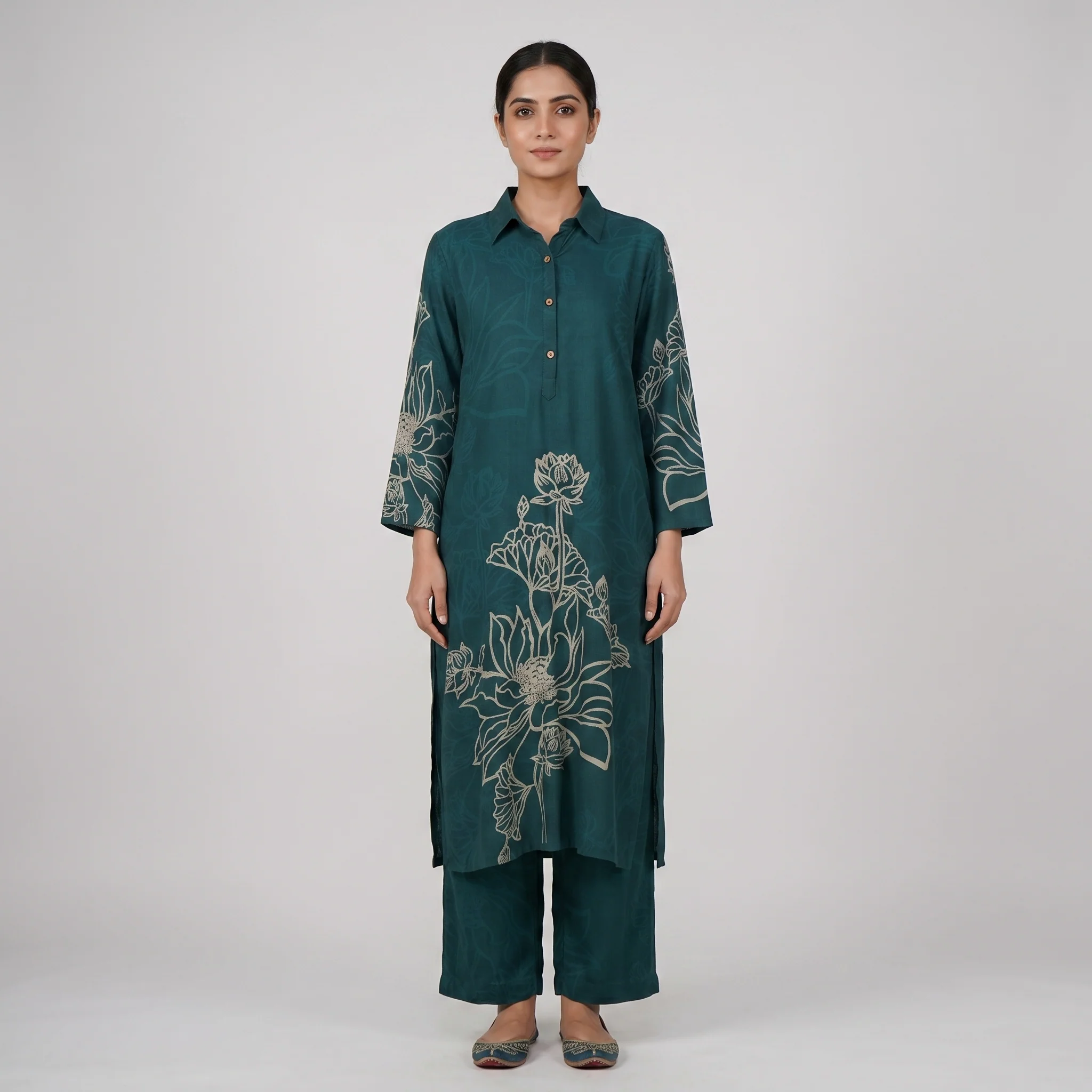 Printed Kurta with Pant Set