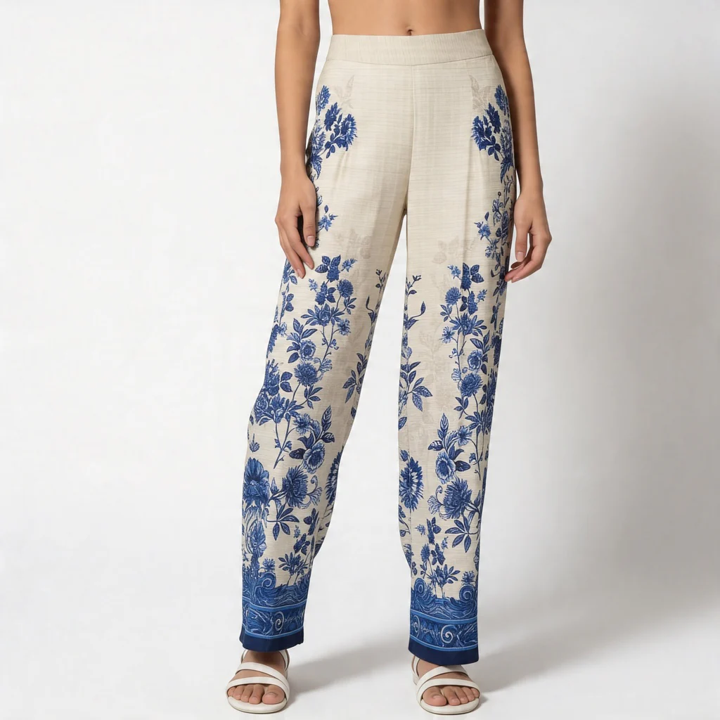 Printed Kurta with Pant Set - Image 7