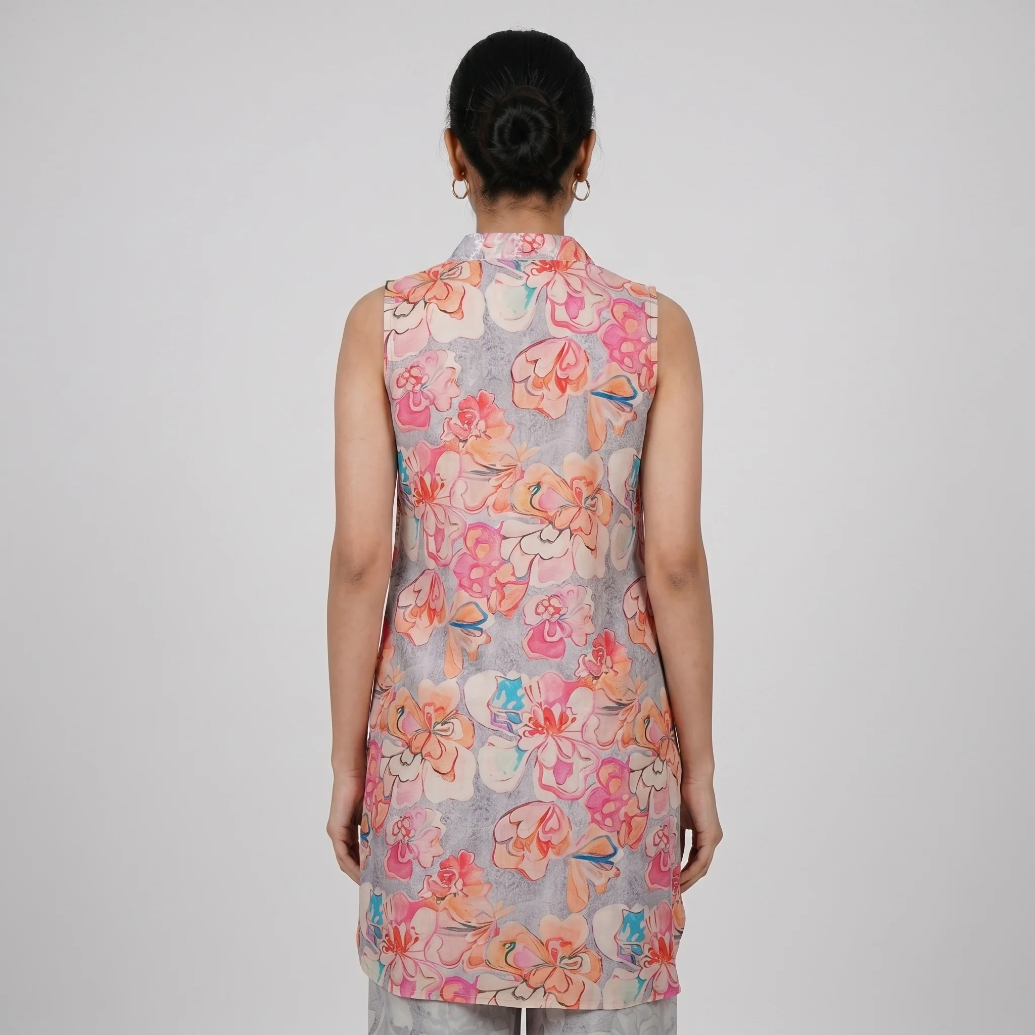 Printed Kurta with Pant Set - Image 3