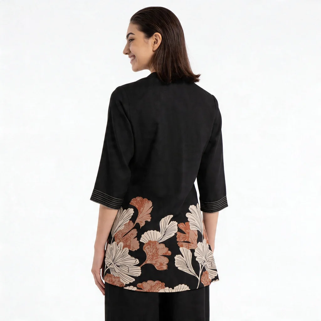 Printed Kurta with Pant Set - Image 3