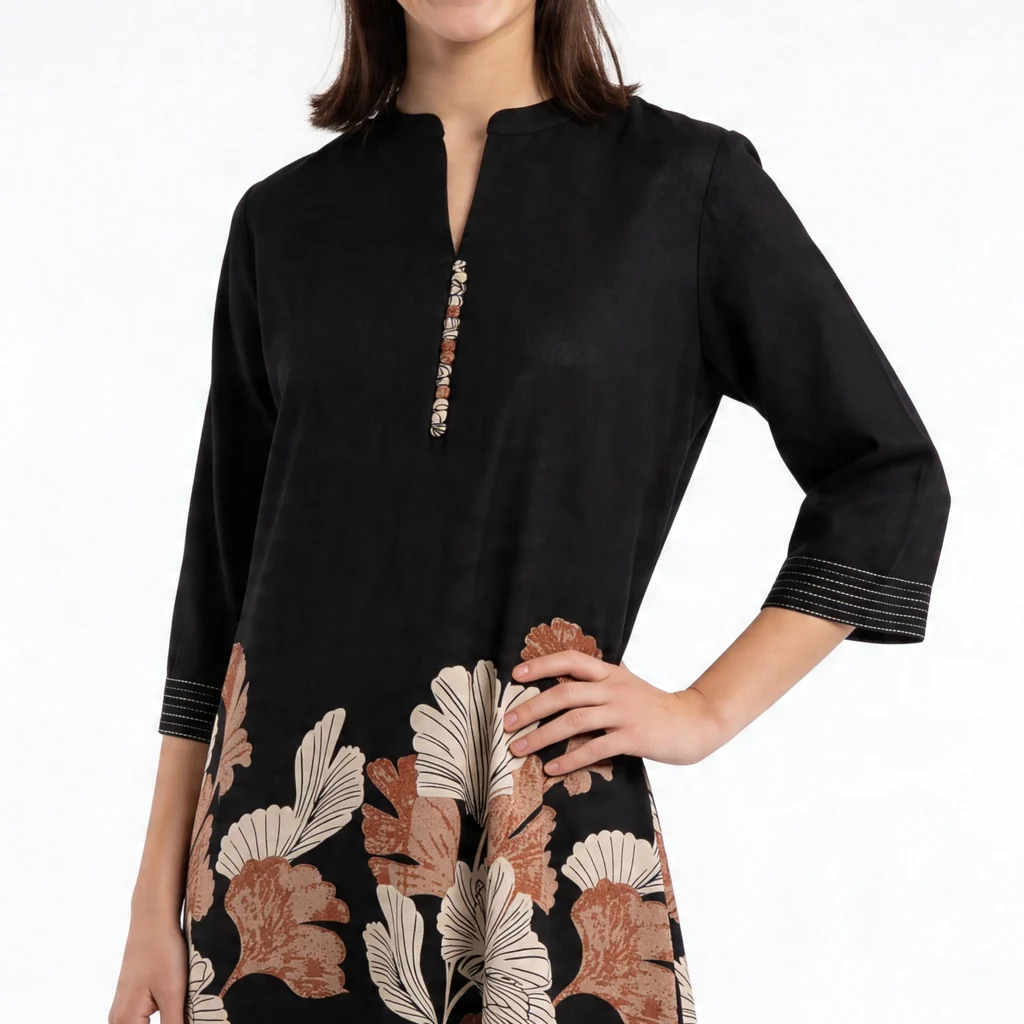 Printed Kurta with Pant Set - Image 4