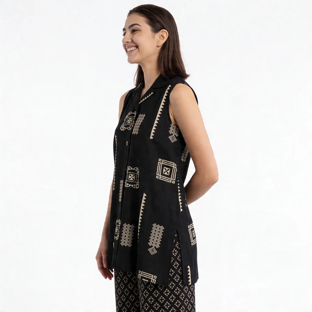 Printed Kurta with Pant Set - Image 5
