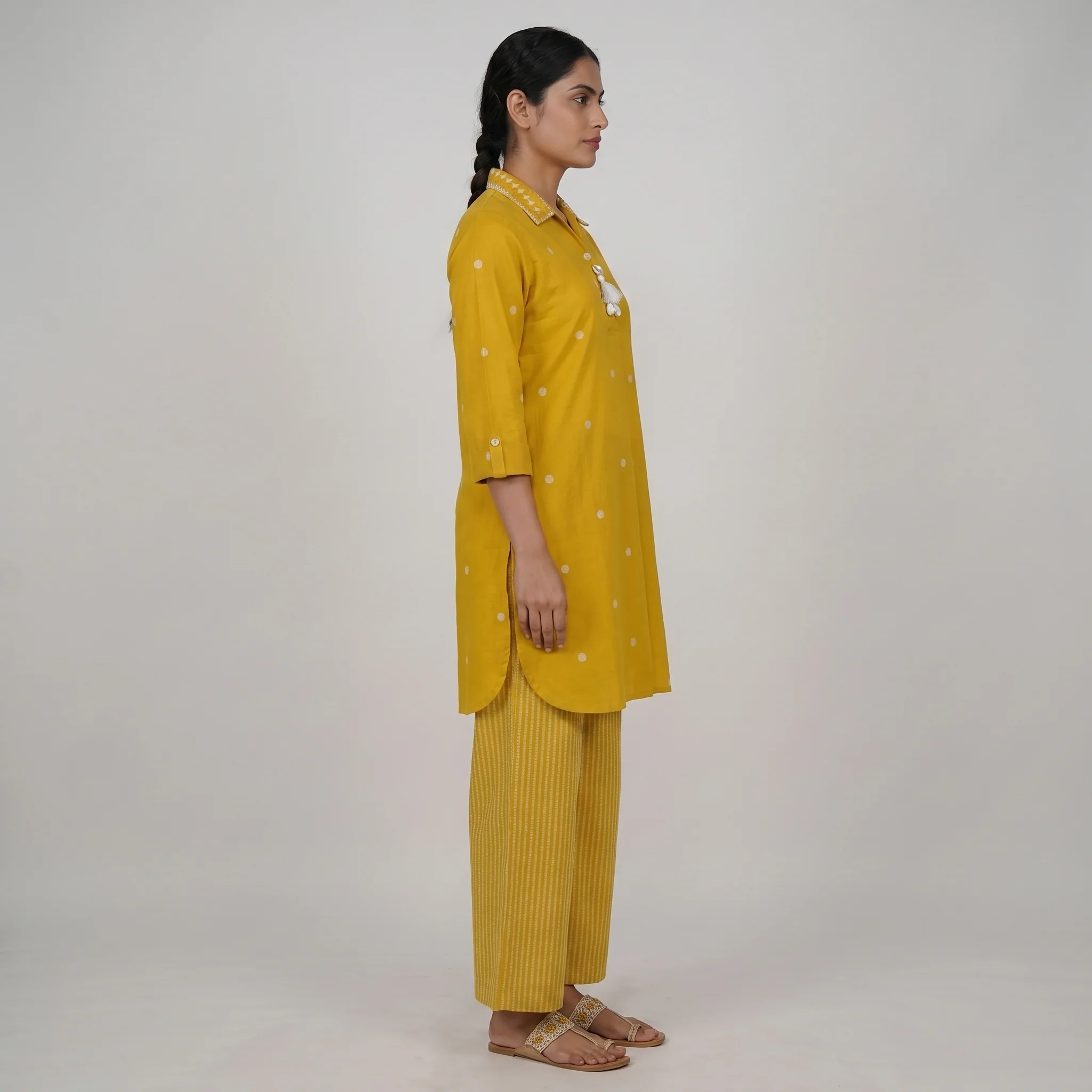 Printed Kurta with Pant Set - Image 2