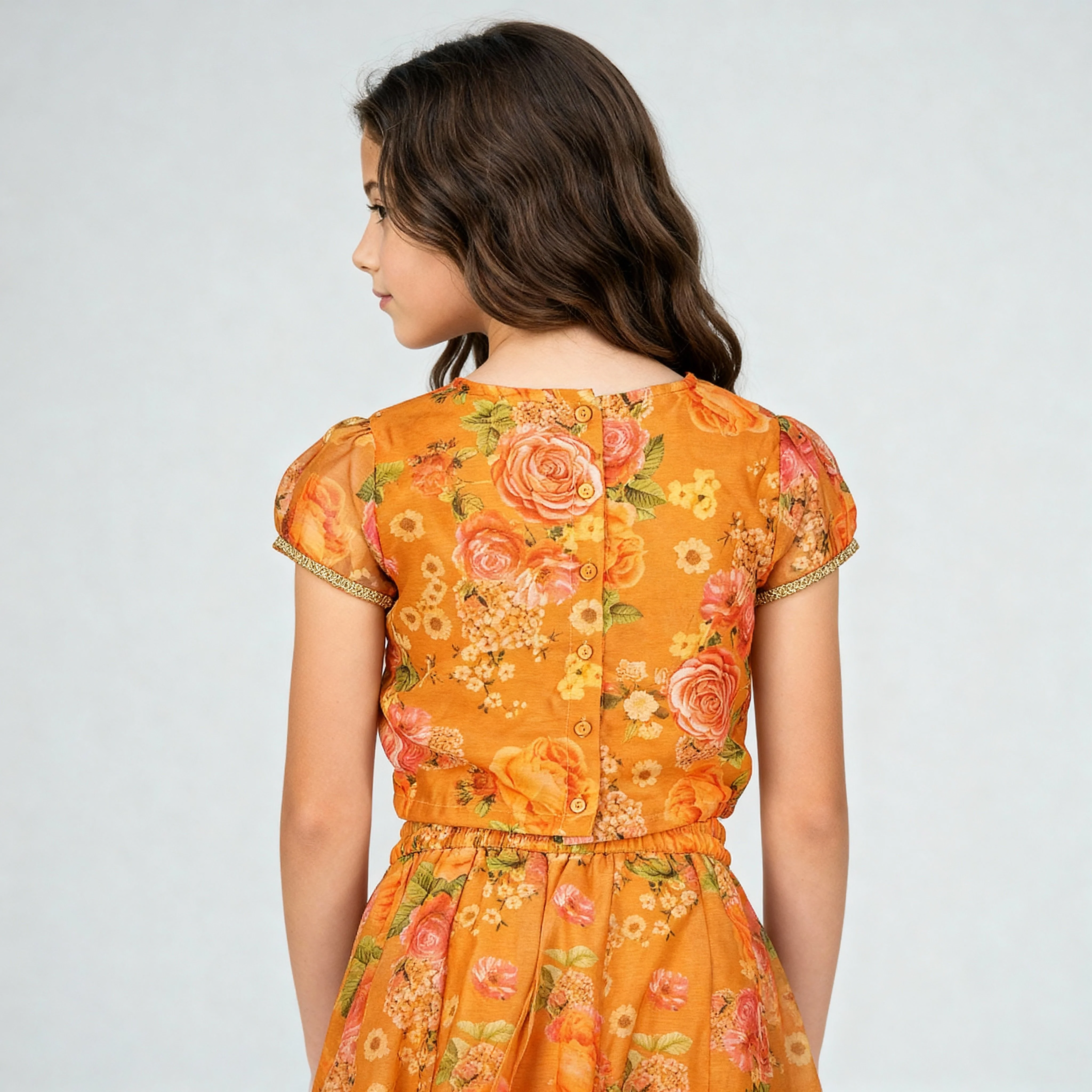 Printed Lehenga and Choli with Dupatta Sets - Image 3