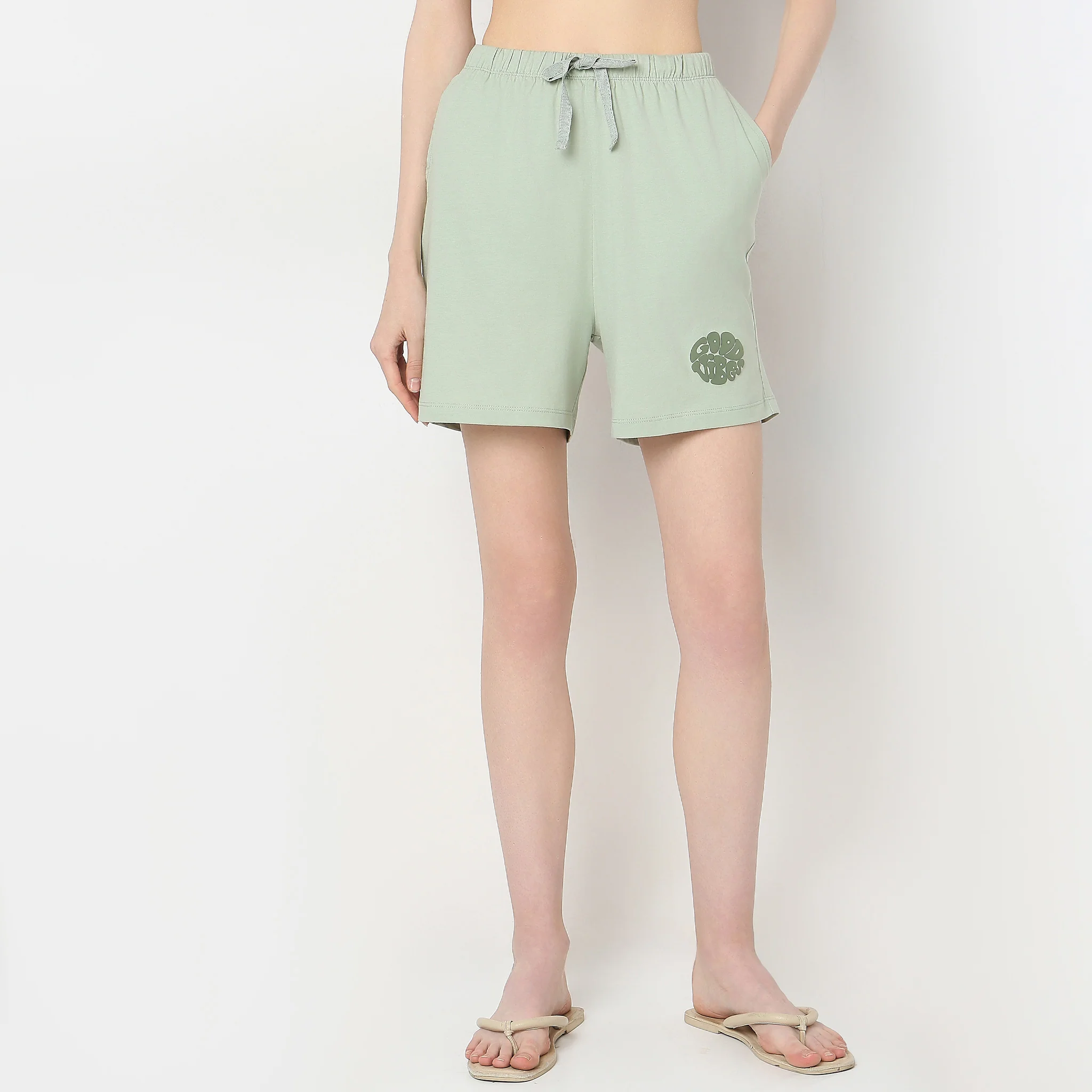 Printed Lounge Shorts - Image 2