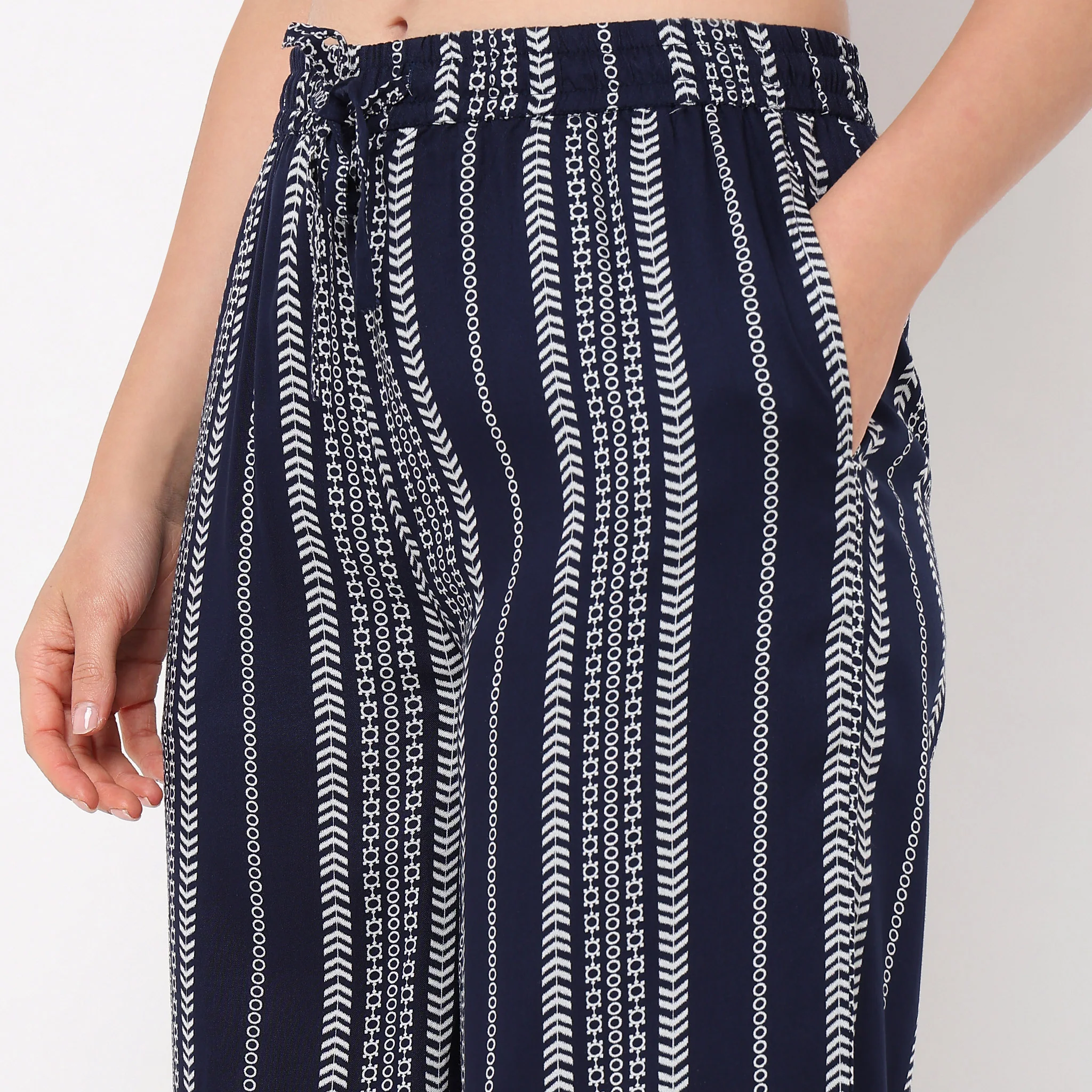 Printed Loungewear Palazzos - Image 4