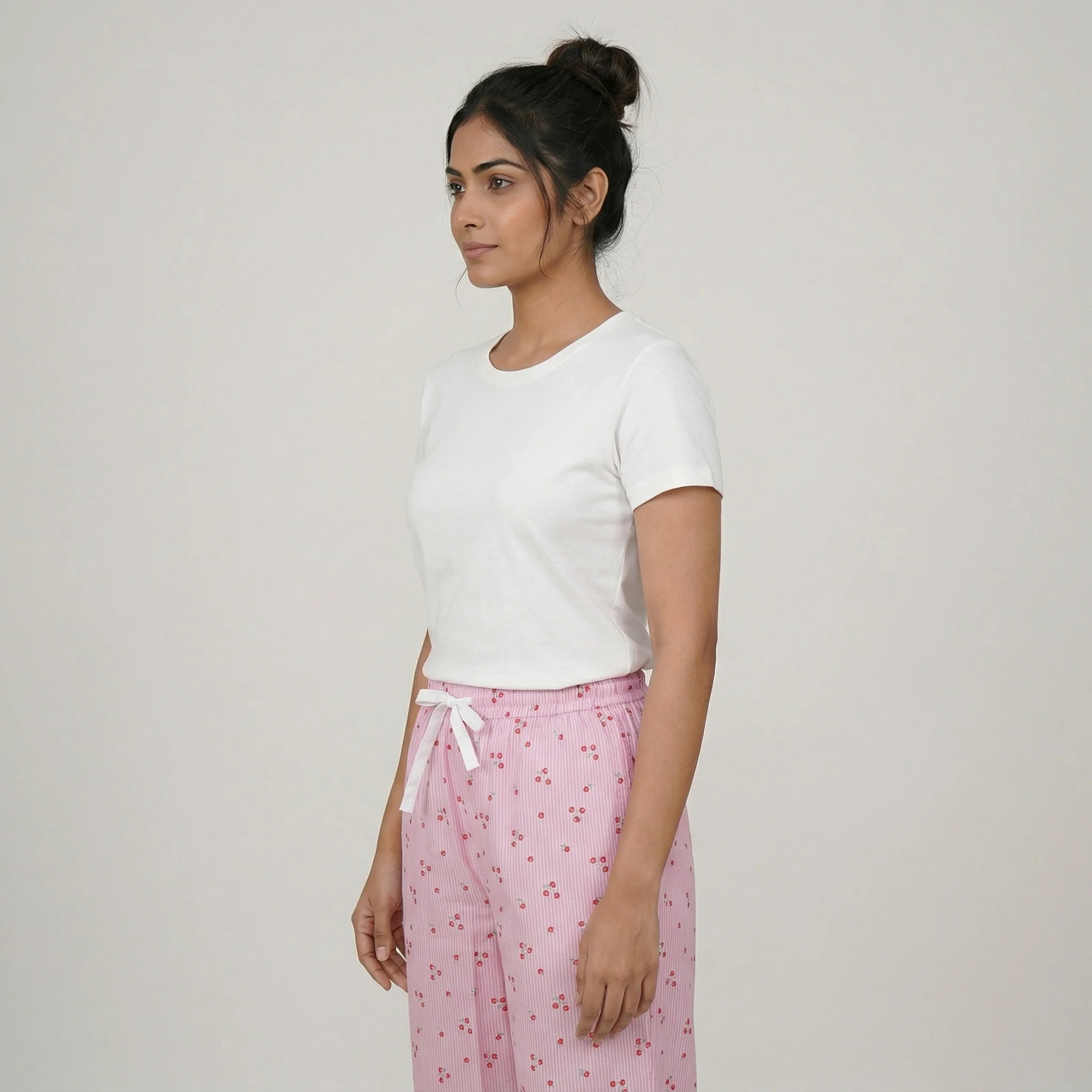 Printed Mid Rise Lounge Pyjama - Image 2