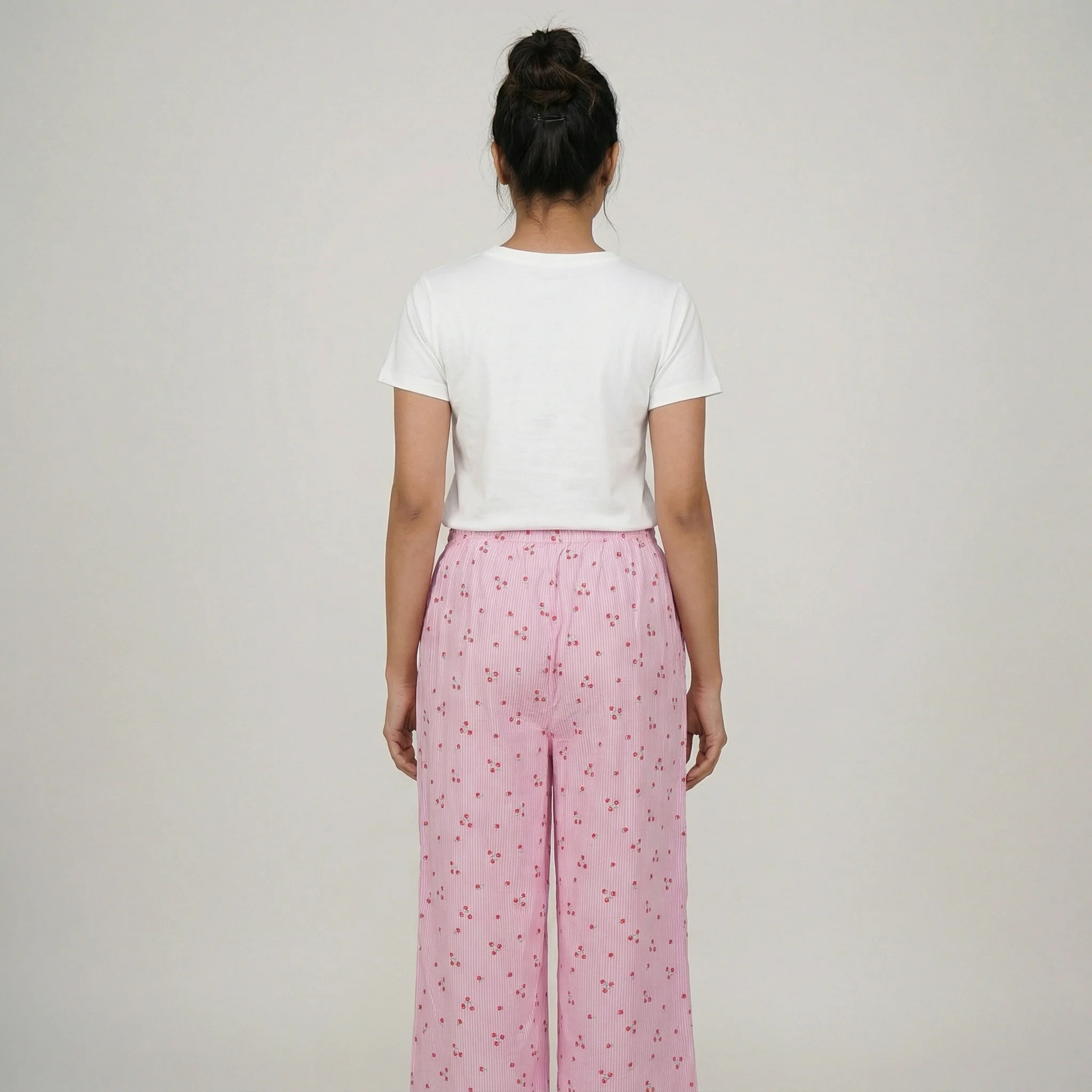Printed Mid Rise Lounge Pyjama - Image 3