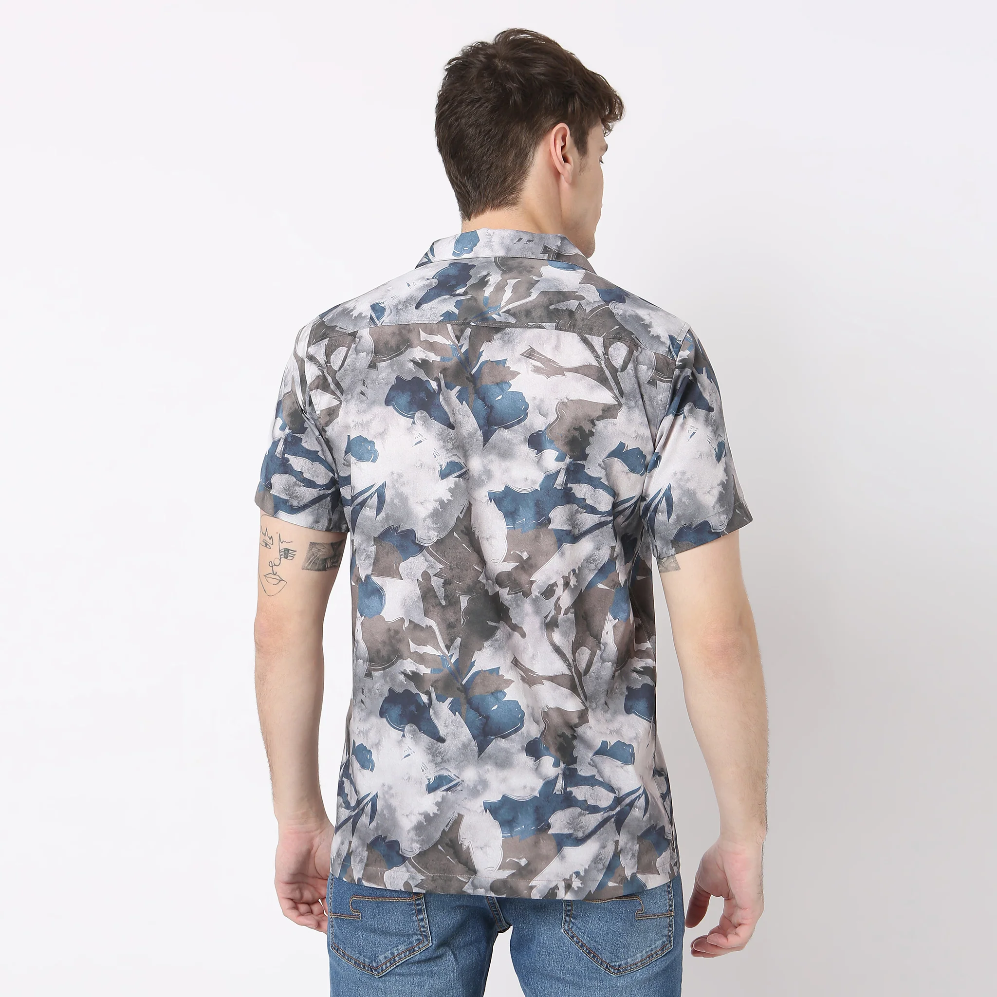 Celebration Shirt - 100% Fine Cotton Satin Printed Cuban Collar Half Sleeve **Trending - Image 8