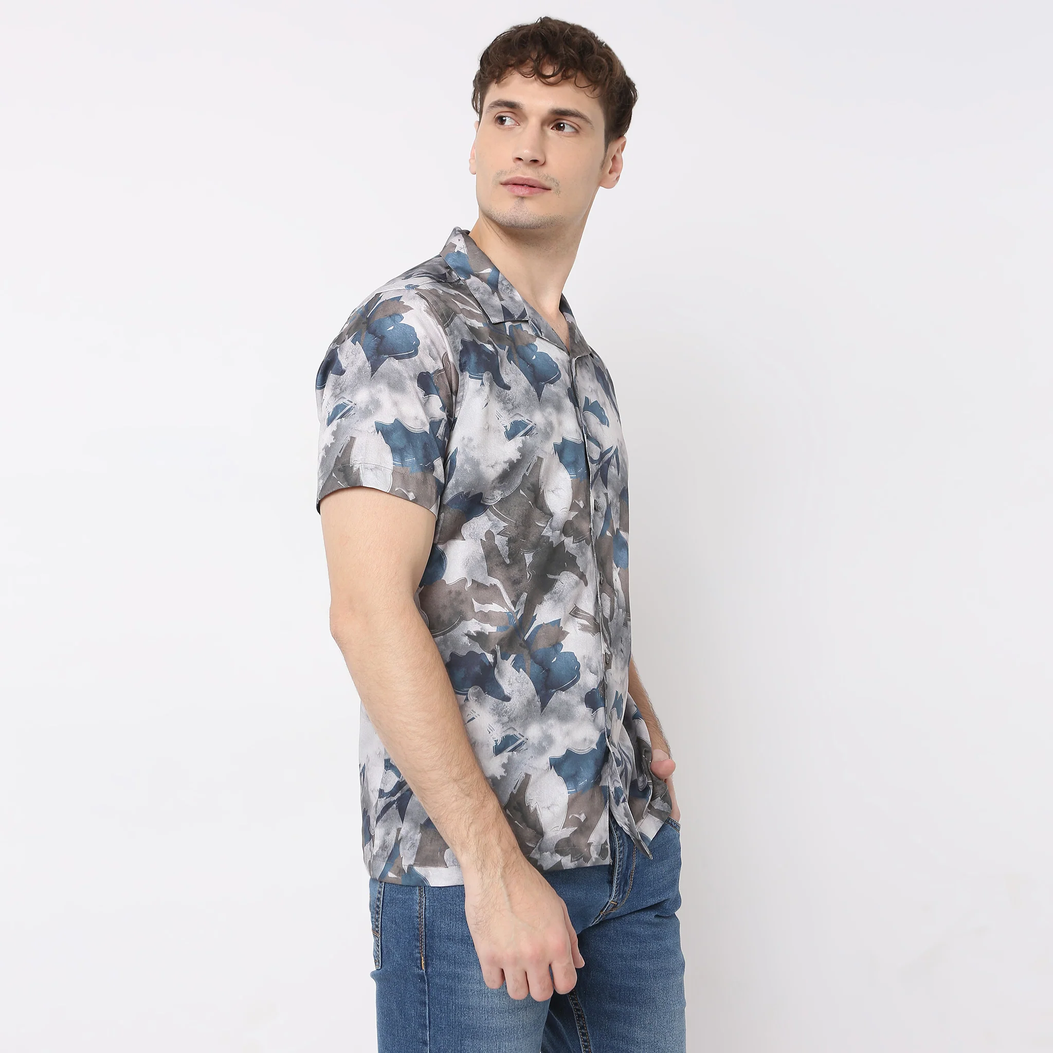Celebration Shirt - 100% Fine Cotton Satin Printed Cuban Collar Half Sleeve **Trending - Image 9