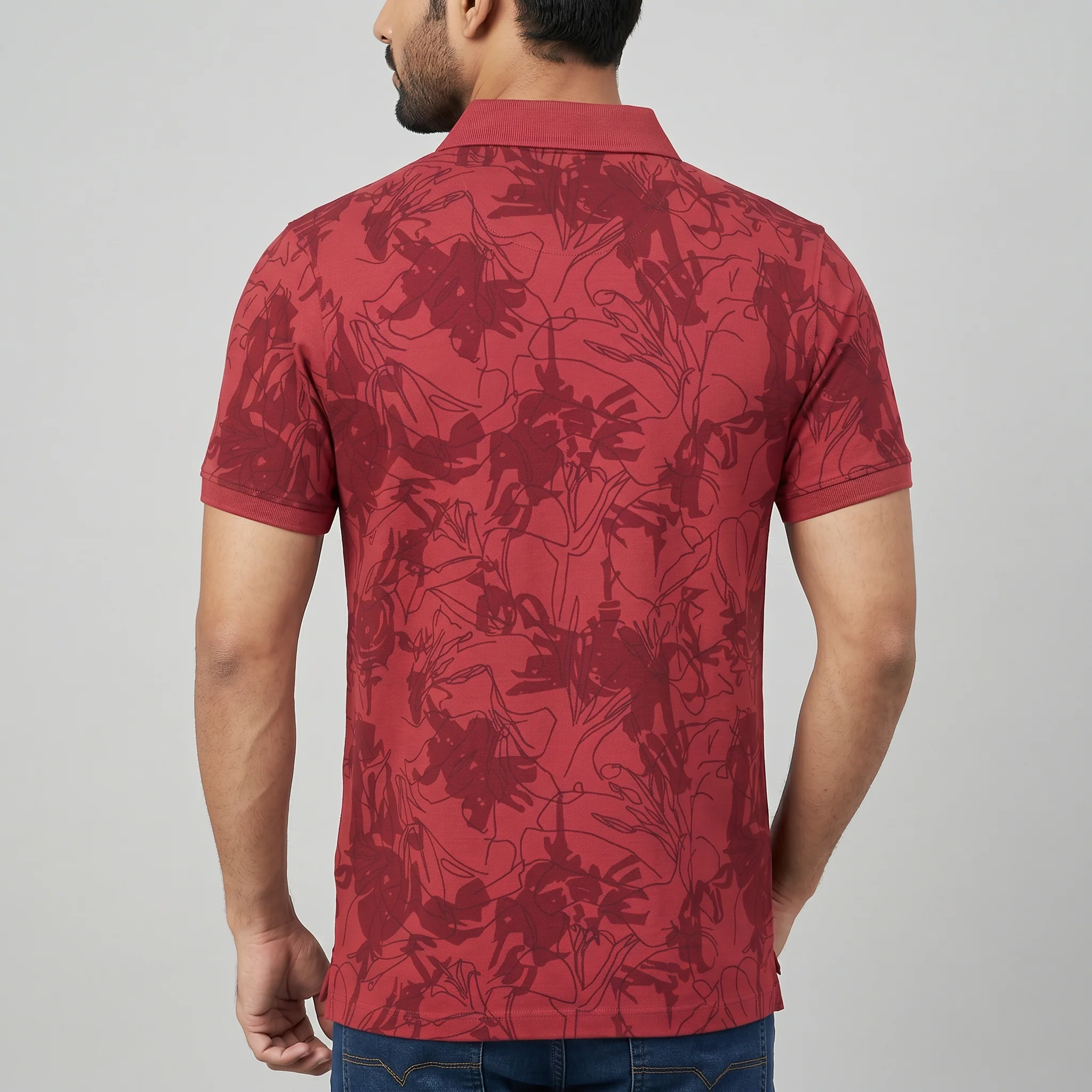 Printed Polo T-Shirt - Image 3