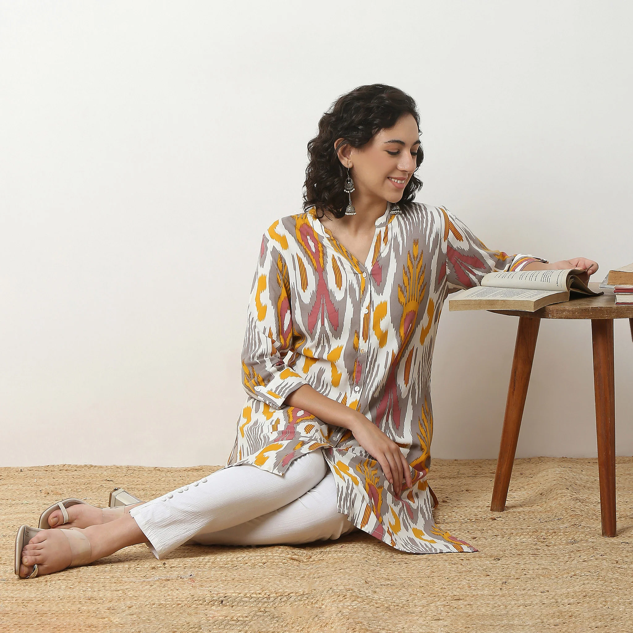 Full Placket Long Kurta