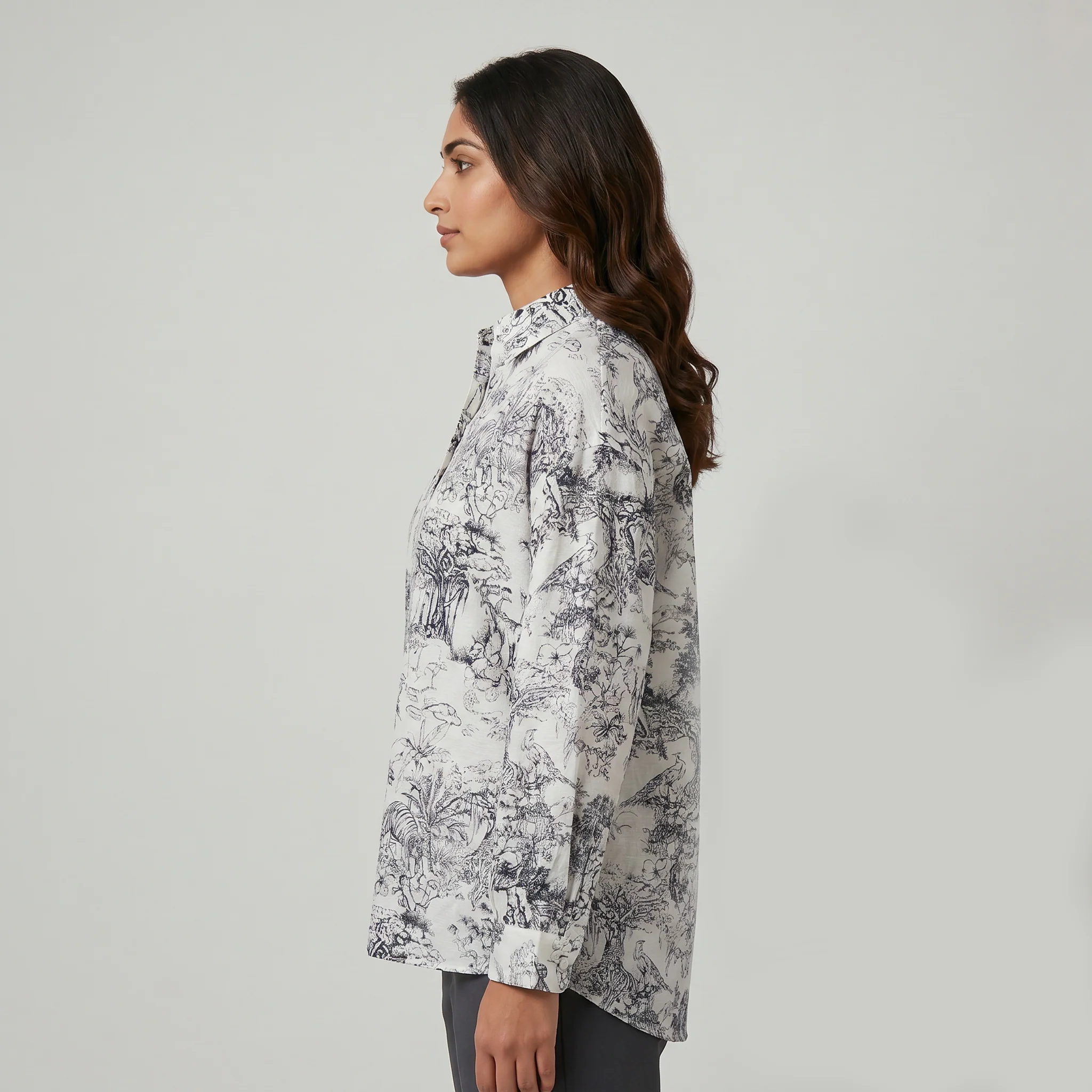 Printed Relaxed Fit Shirt - Image 2