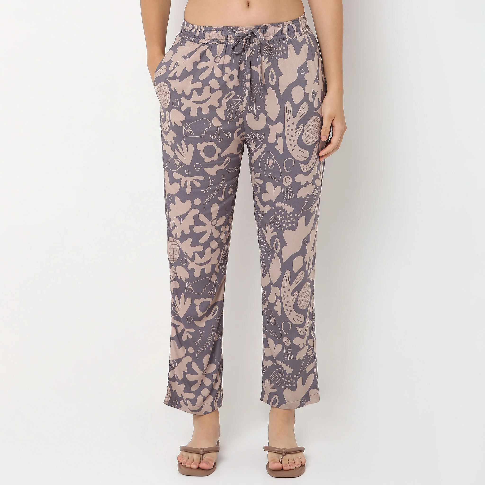 Printed Shirt with Pyjama Sleepwear Set - Image 6