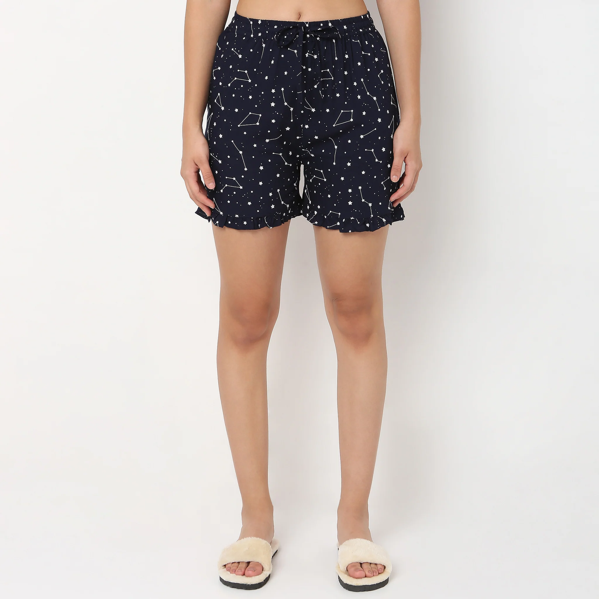 Printed Shirt with Shorts Sleepwear Set - Image 6