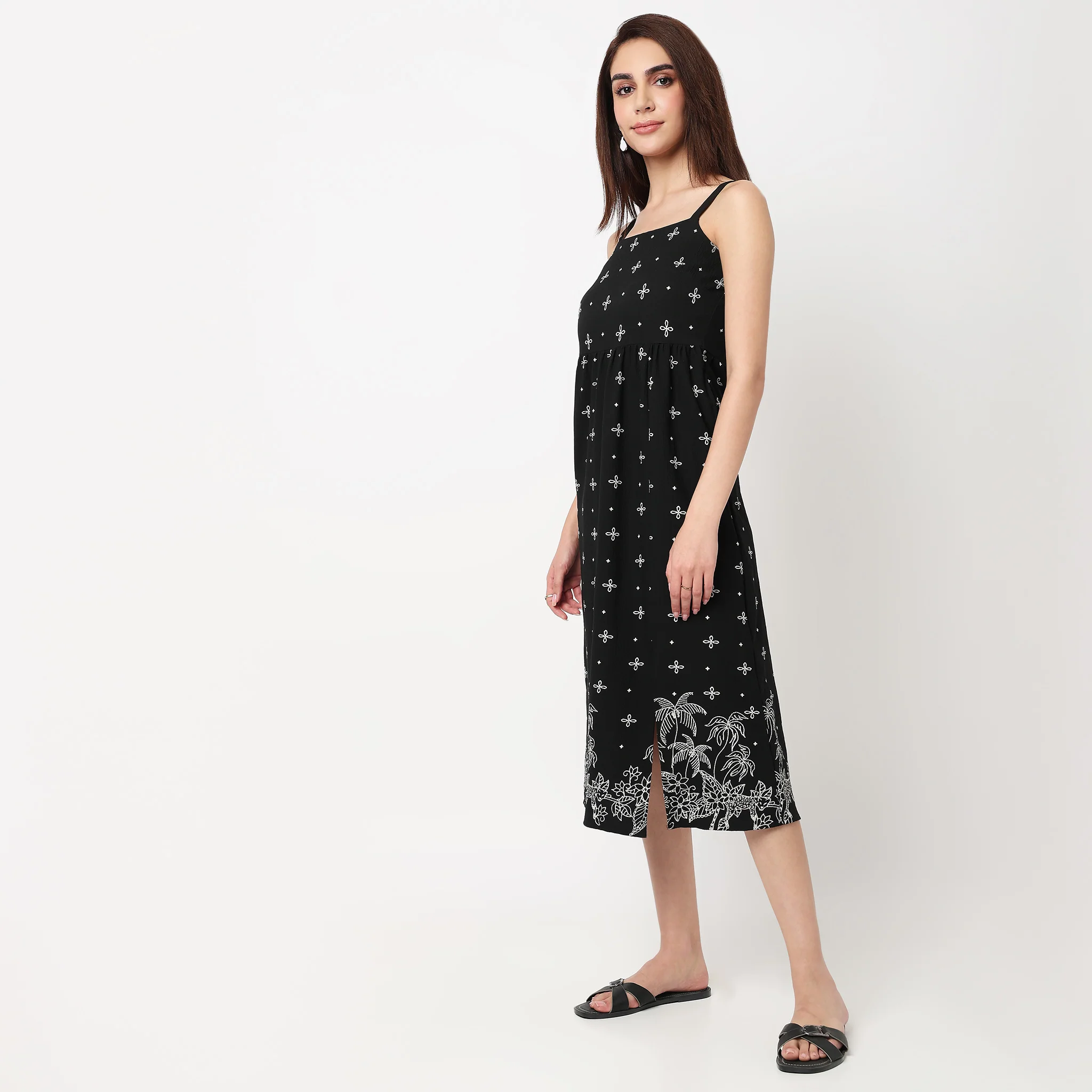 Printed Sleeveless Dress - Image 5