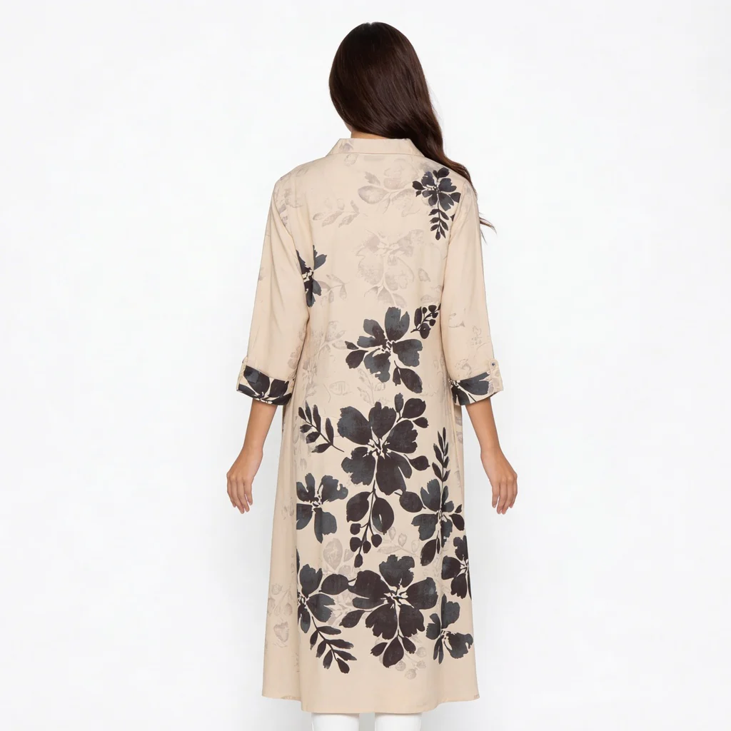 Printed Straight Kurta - Image 3