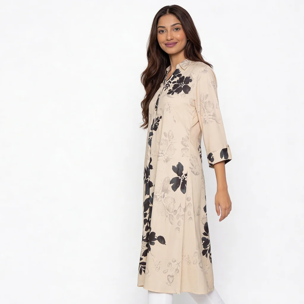 Printed Straight Kurta - Image 5