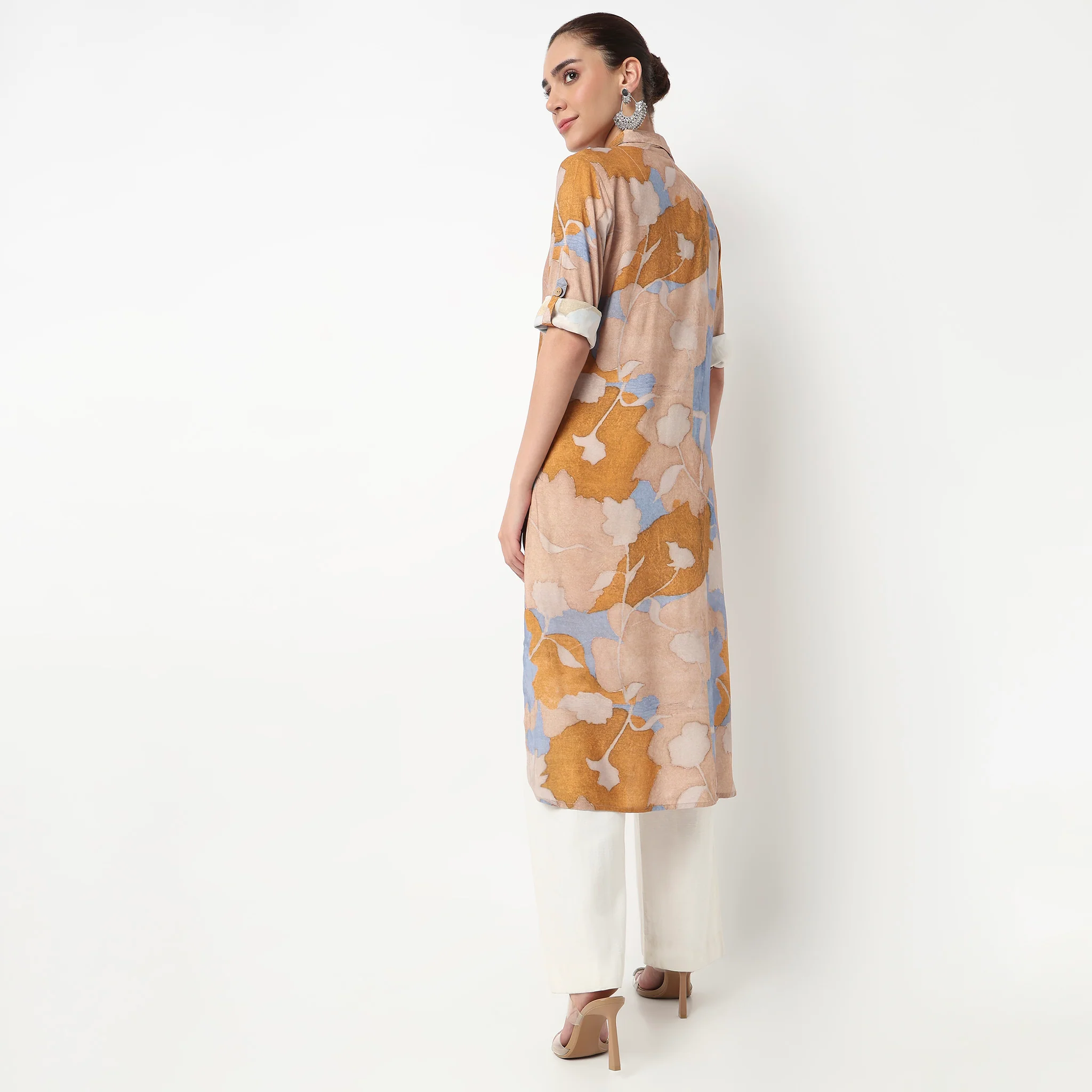 Printed Straight Kurta - Image 3