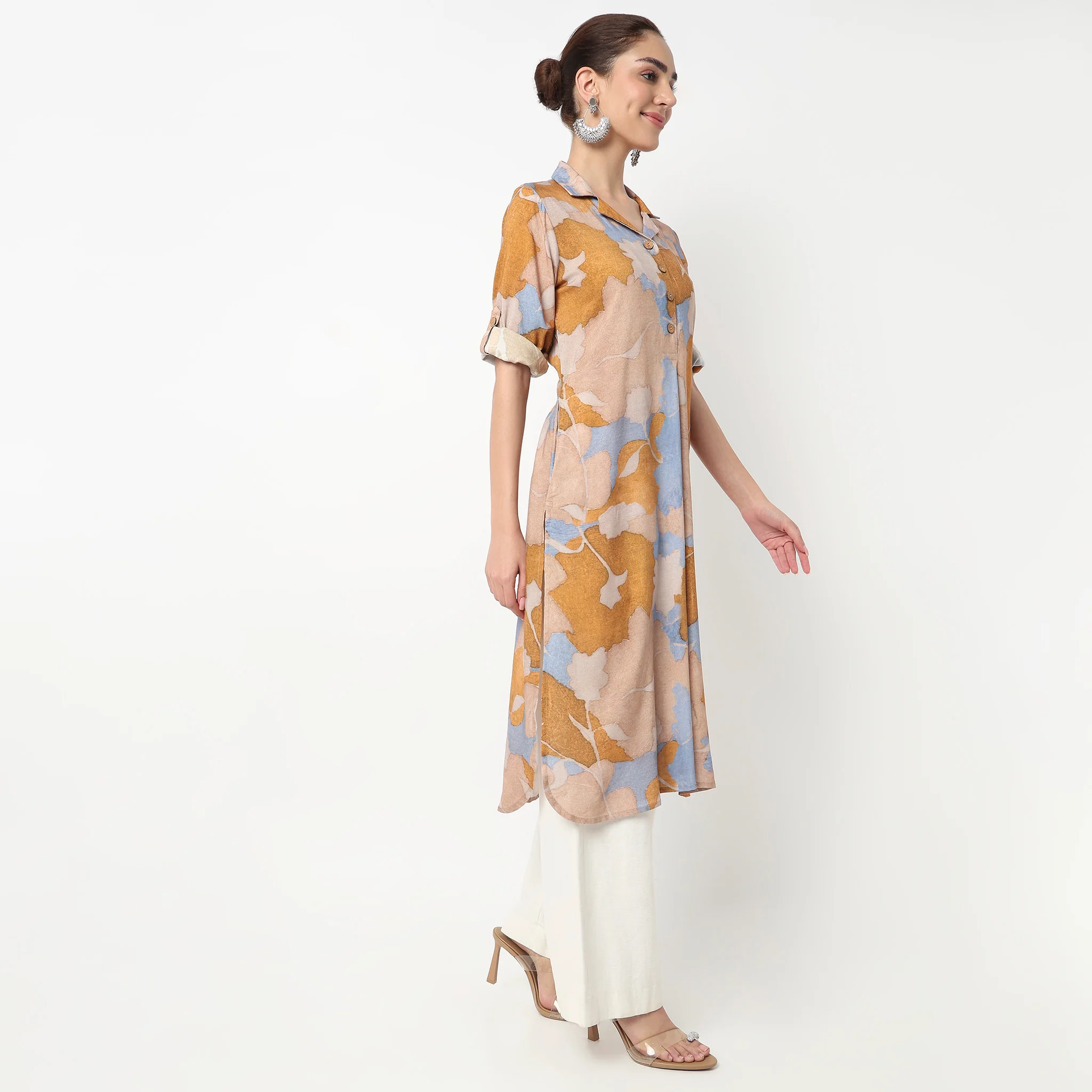 Printed Straight Kurta - Image 5