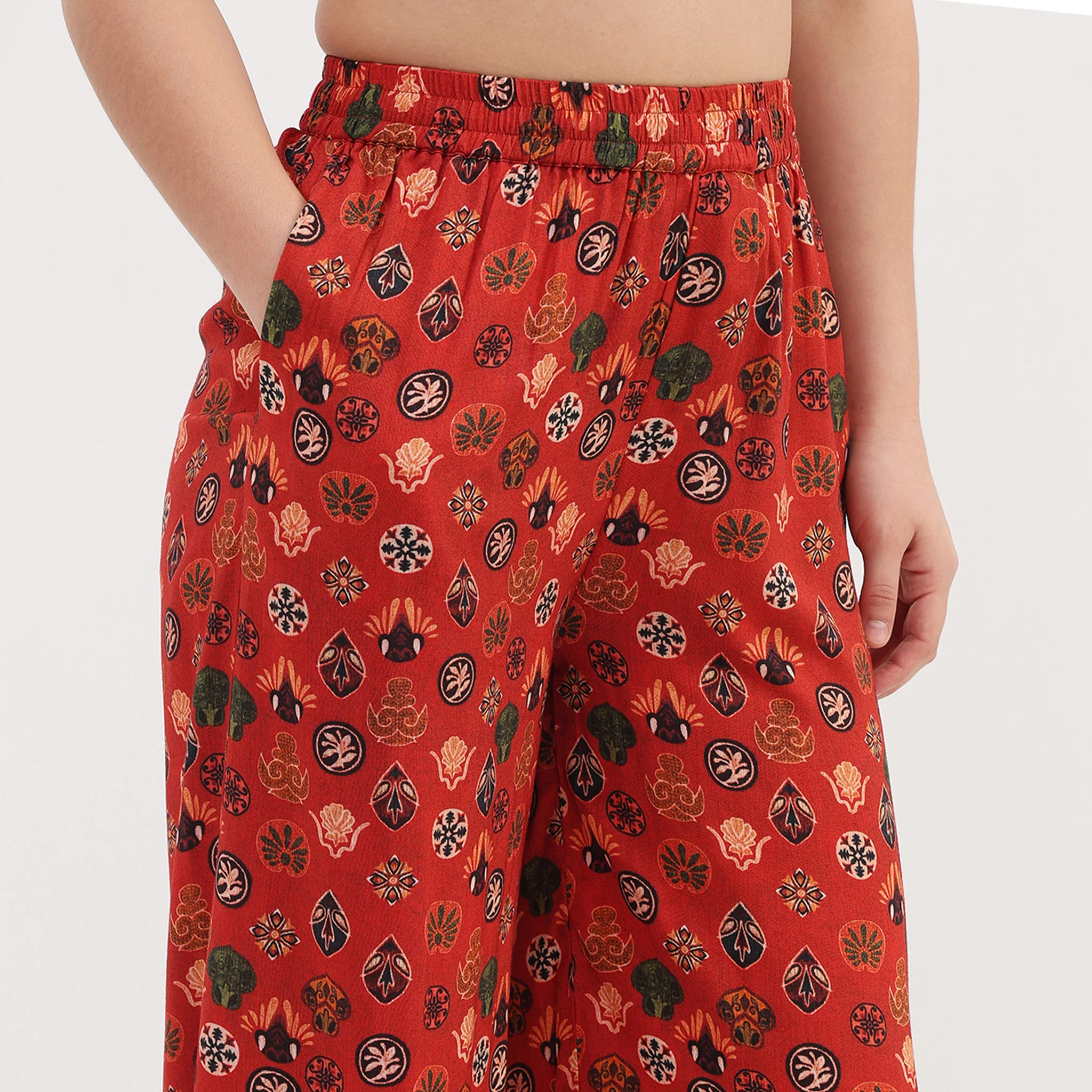 Printed Straight Kurta with Pant and Dupatta Set - Image 7