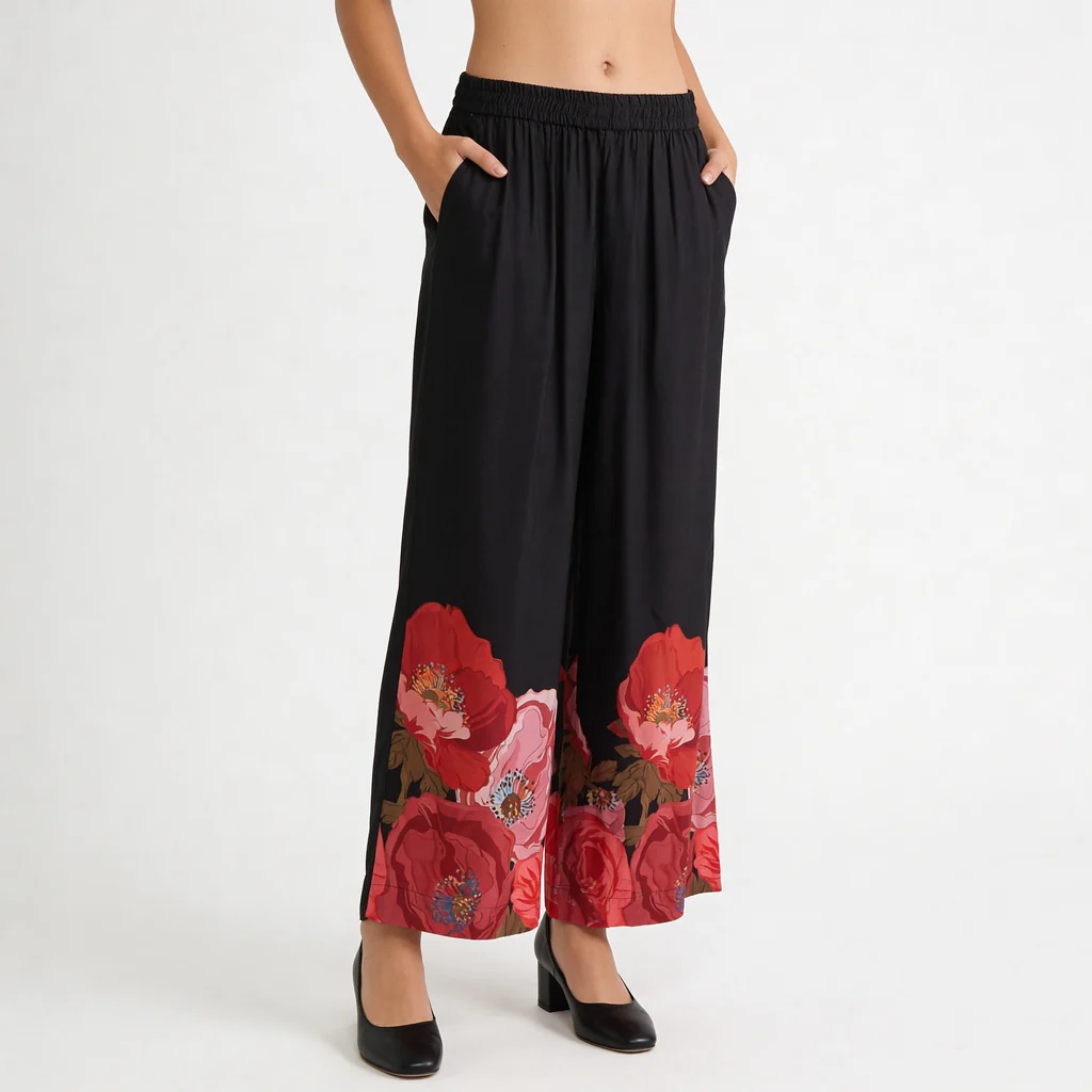Printed Tie-Up Kurta with Pant Set - Image 7