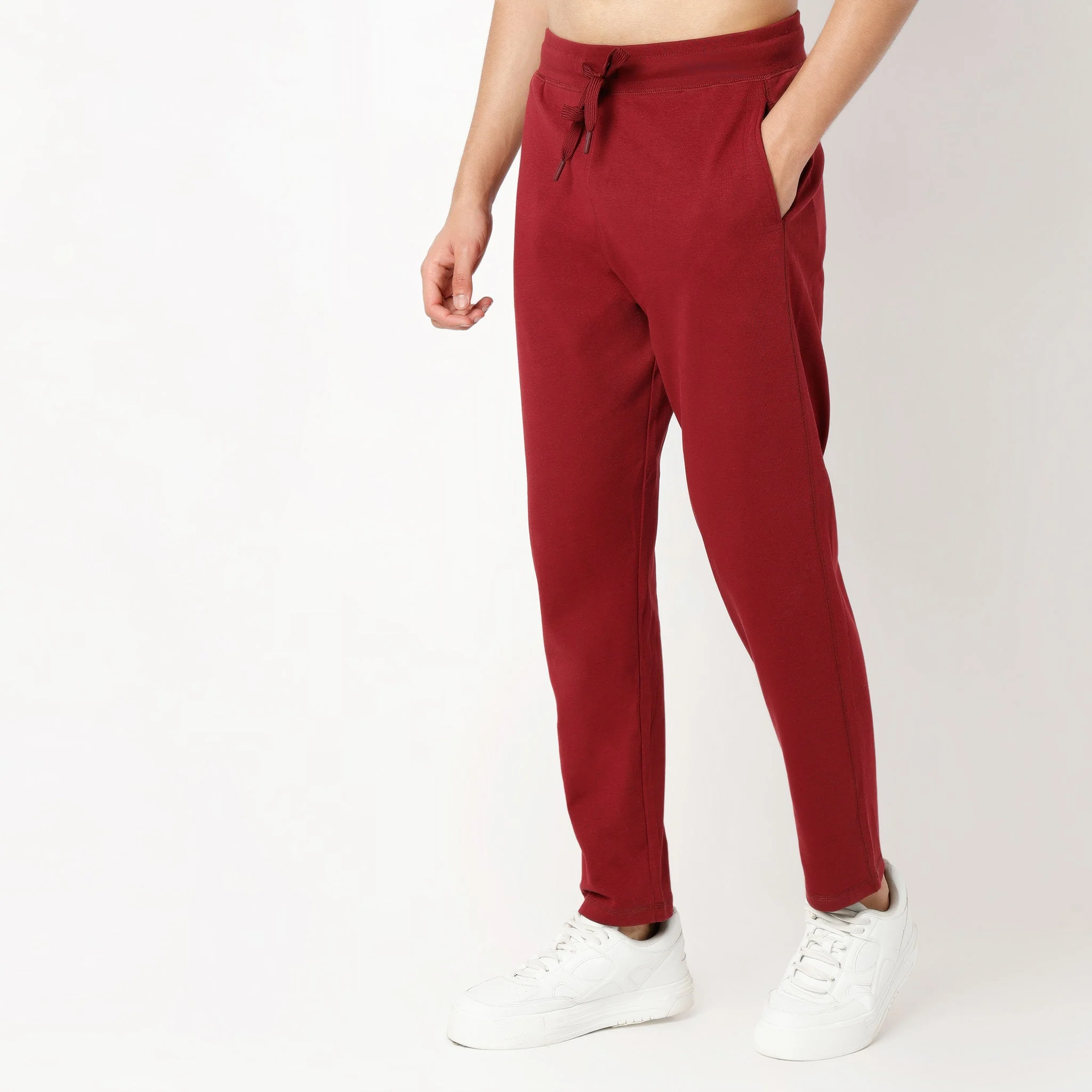Knitted Solid Flexi Trackpants - Image 10