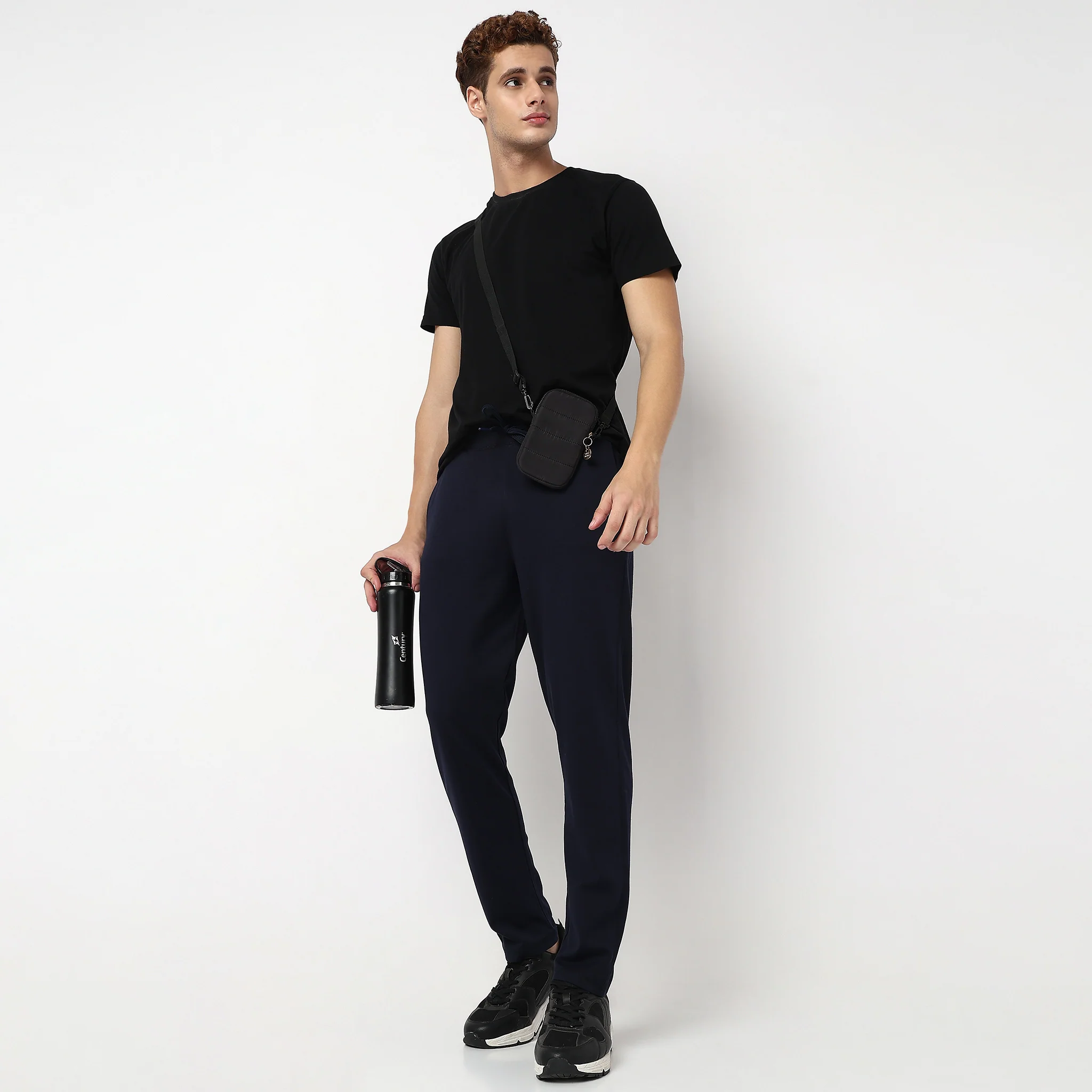 Knitted Solid Flexi Trackpants - Image 11