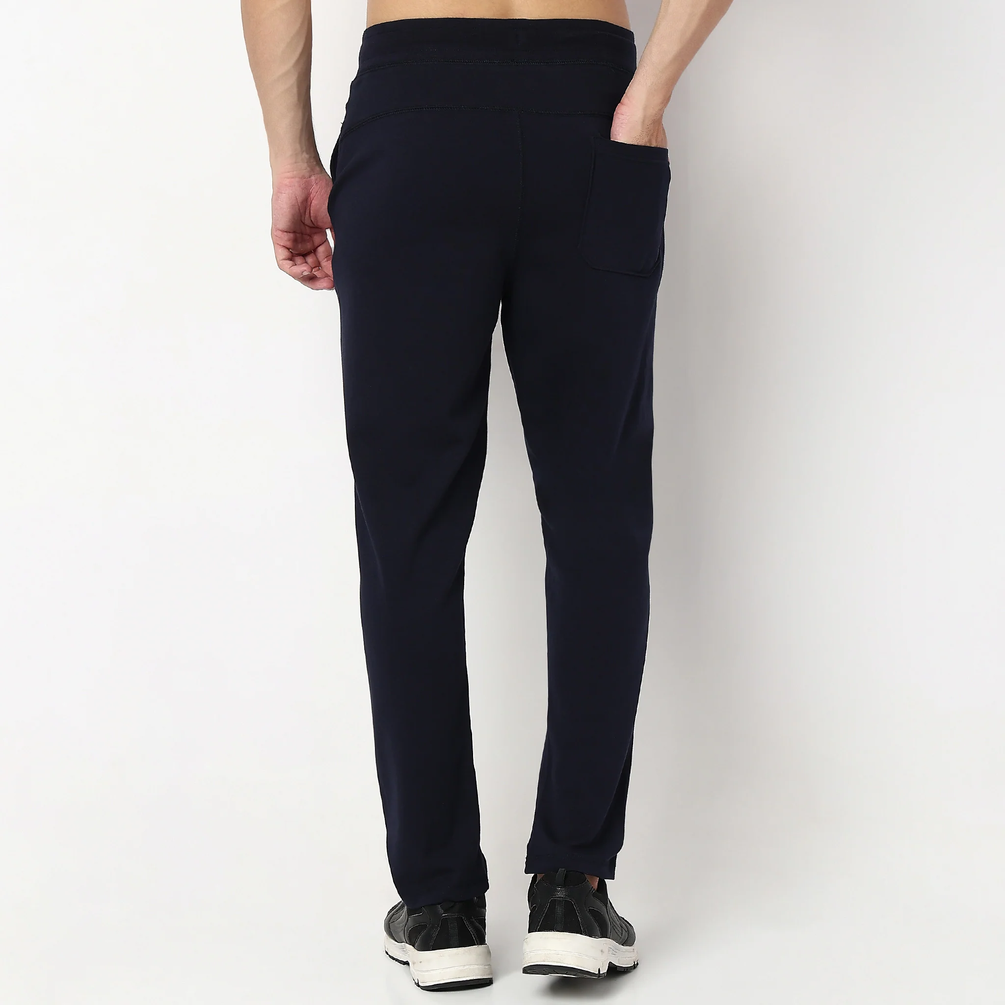 Knitted Solid Flexi Trackpants - Image 13