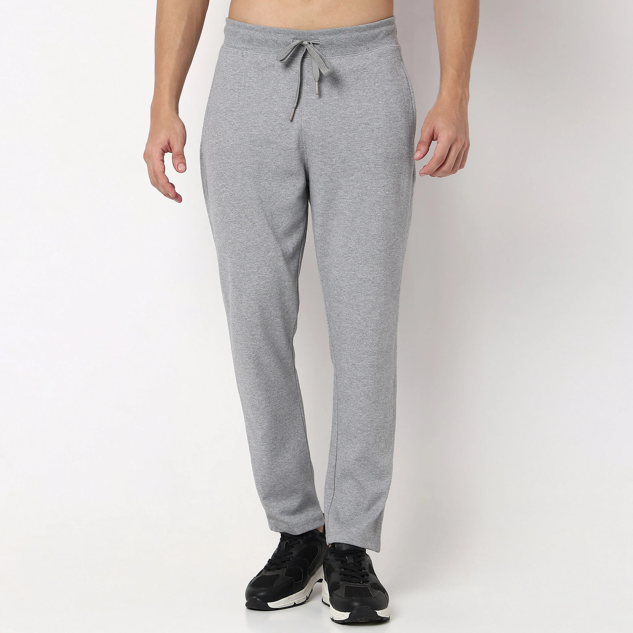 Knitted Solid Flexi Trackpants - Image 17