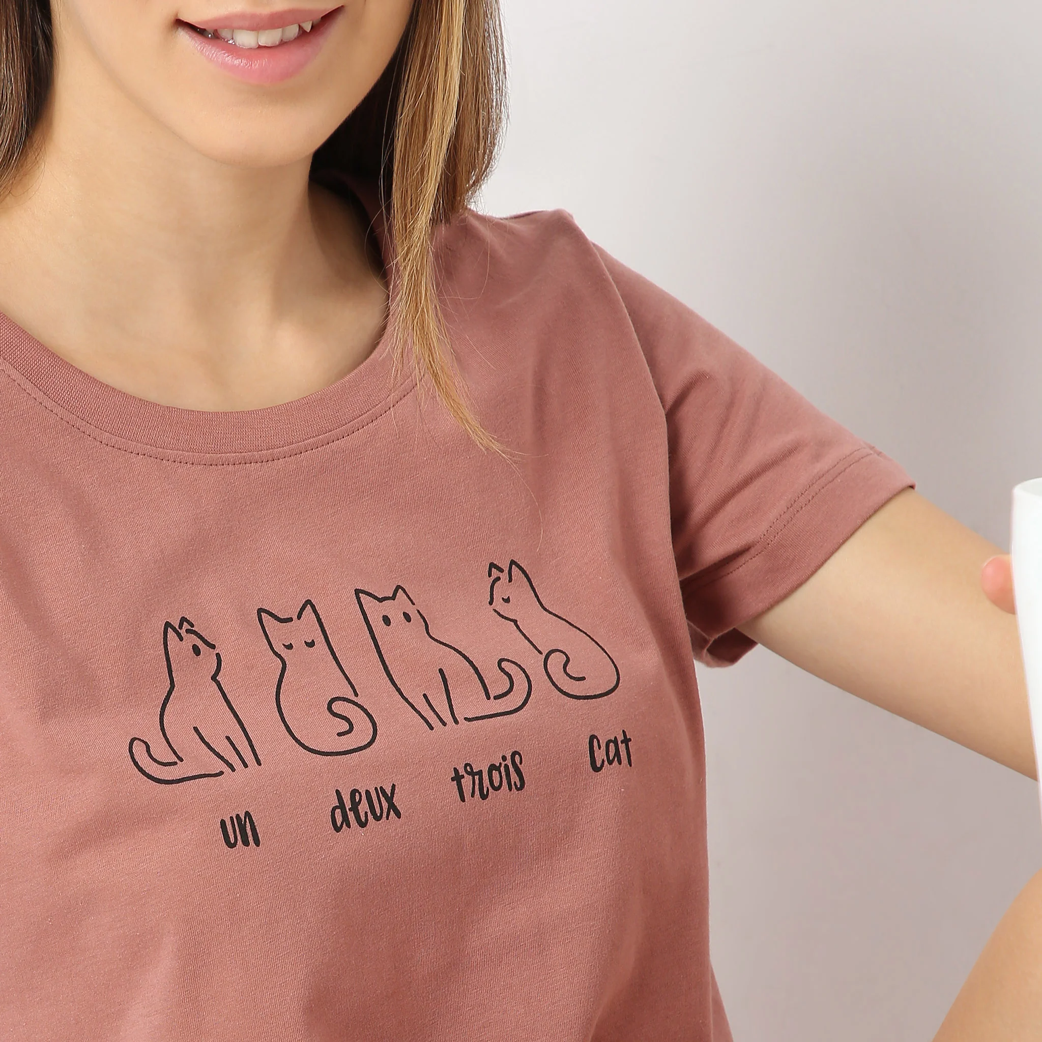 Animal Print Crew Neck Short Sleeve Lounge T-Shirt - Image 4