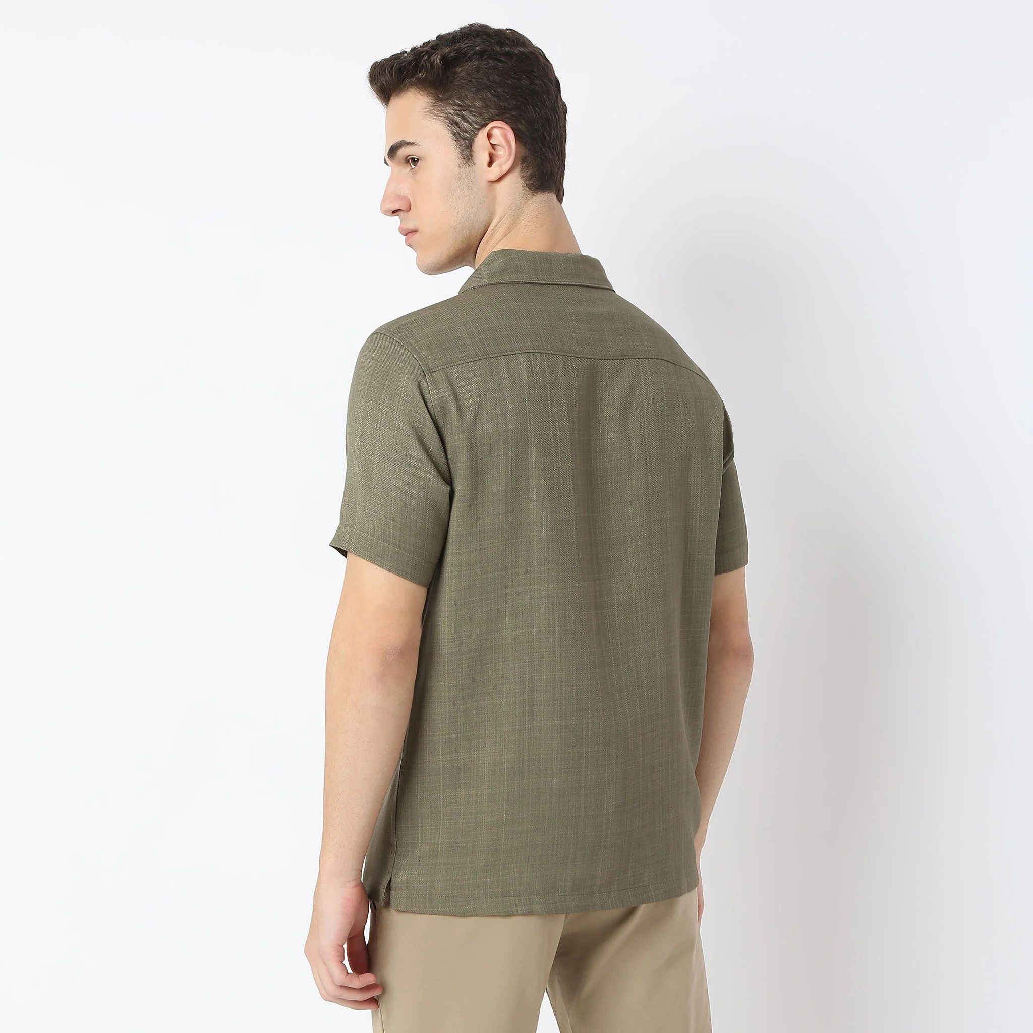 Retreat™ Shirts - Printed Structured Pattern Rich Fabric - Trendy Cuban Collar - Regular Fit Shirt - Image 8