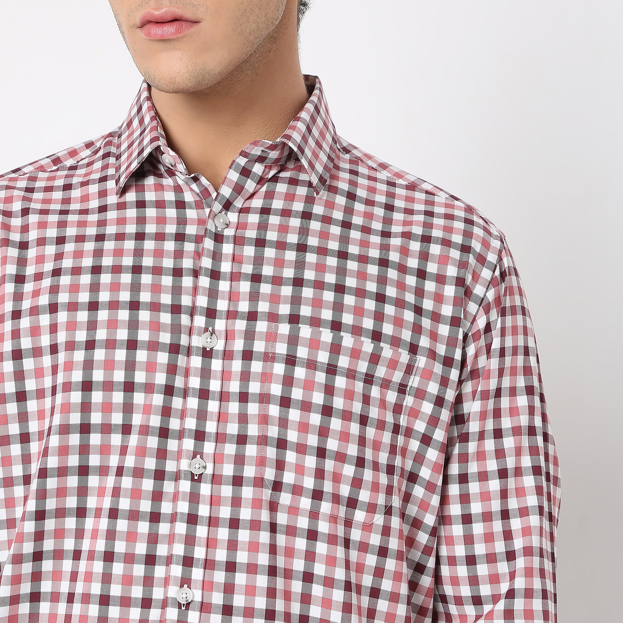 Regular Fit Checkered Shirt - Image 4