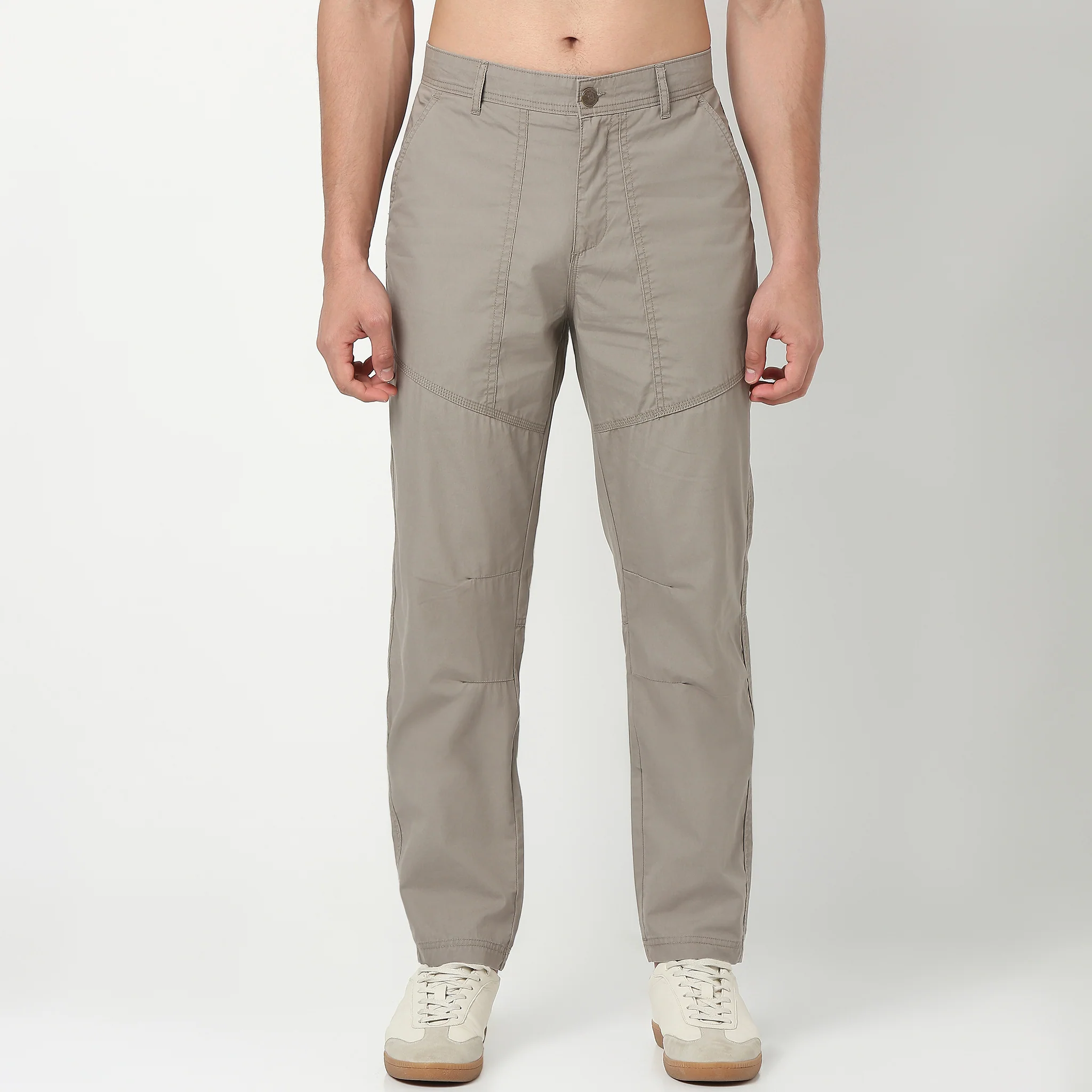 Regular Fit Cotton Heavy Duty Messenger Pants With Utility Pockets - Image 12