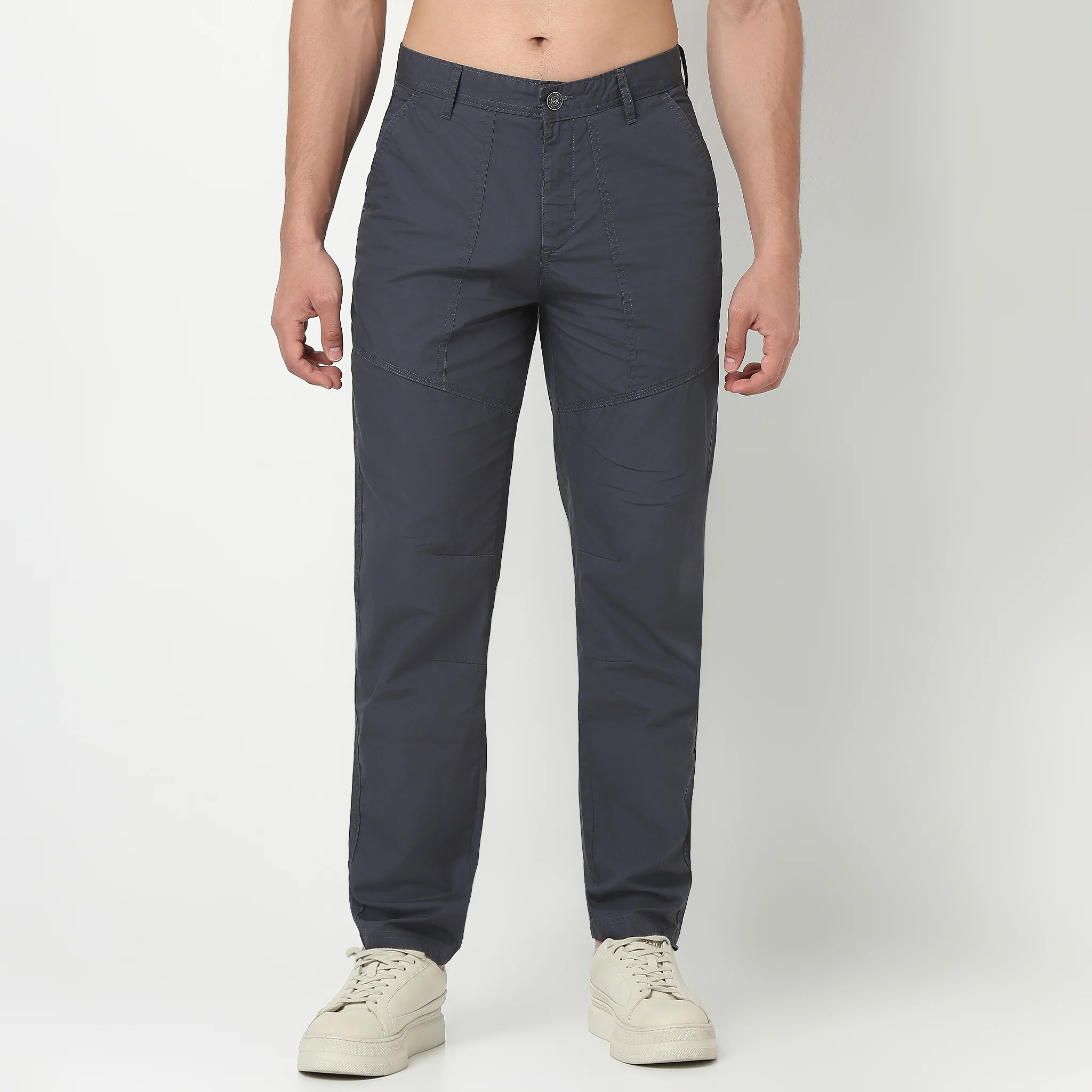 Regular Fit Cotton Heavy Duty Messenger Pants With Utility Pockets - Image 22