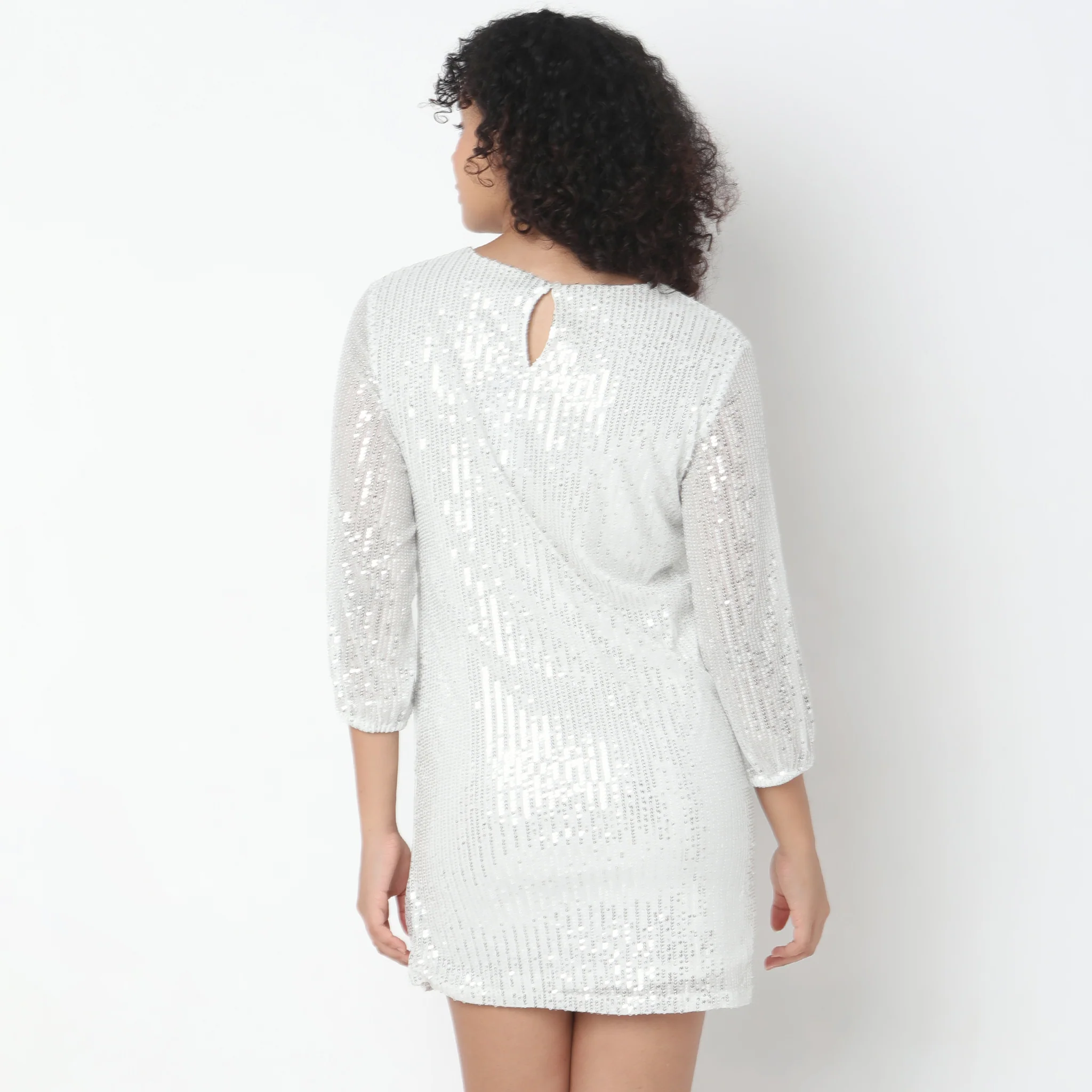 Regular Fit Embellished Dress - Image 8