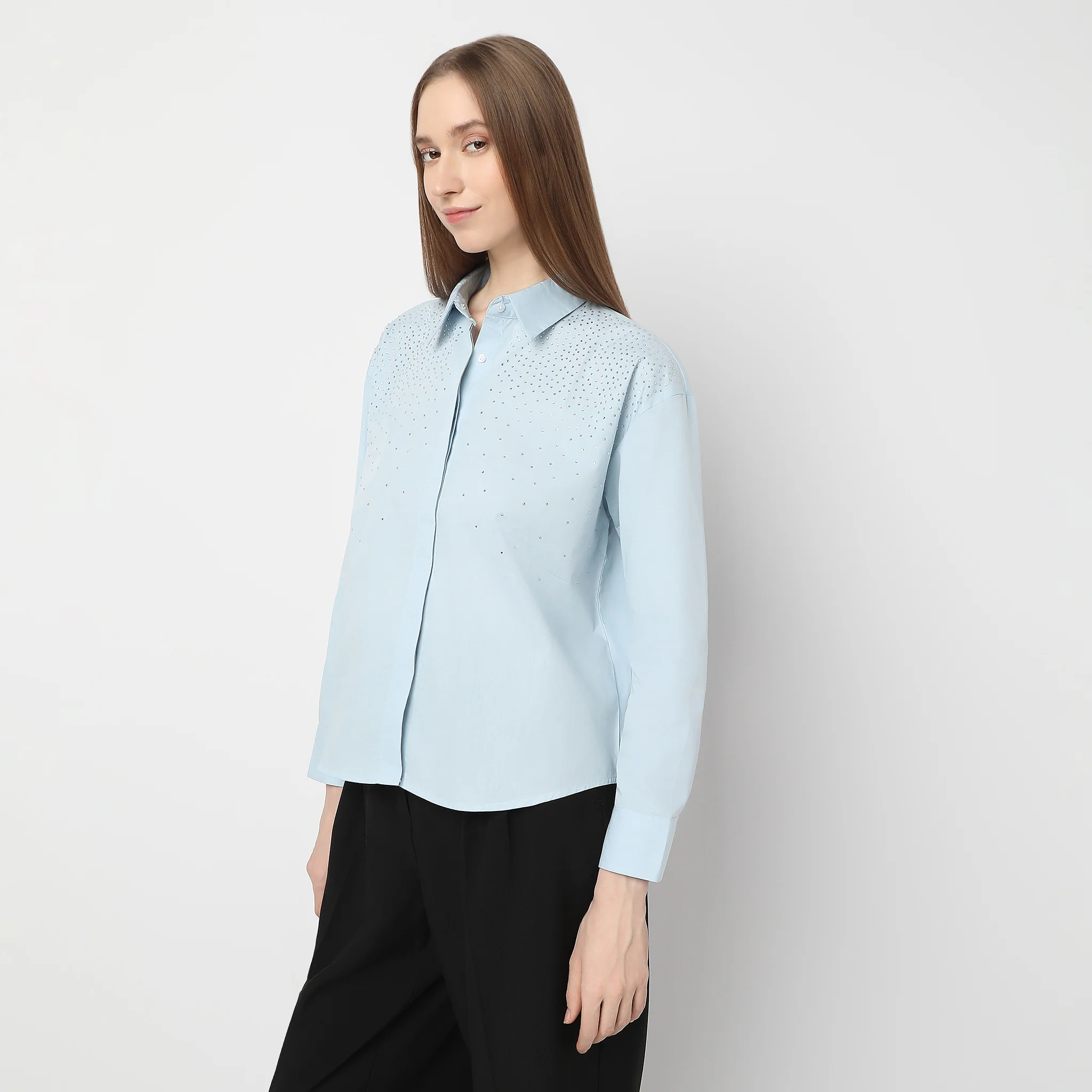 Regular Fit Embellished Shirt - Image 5
