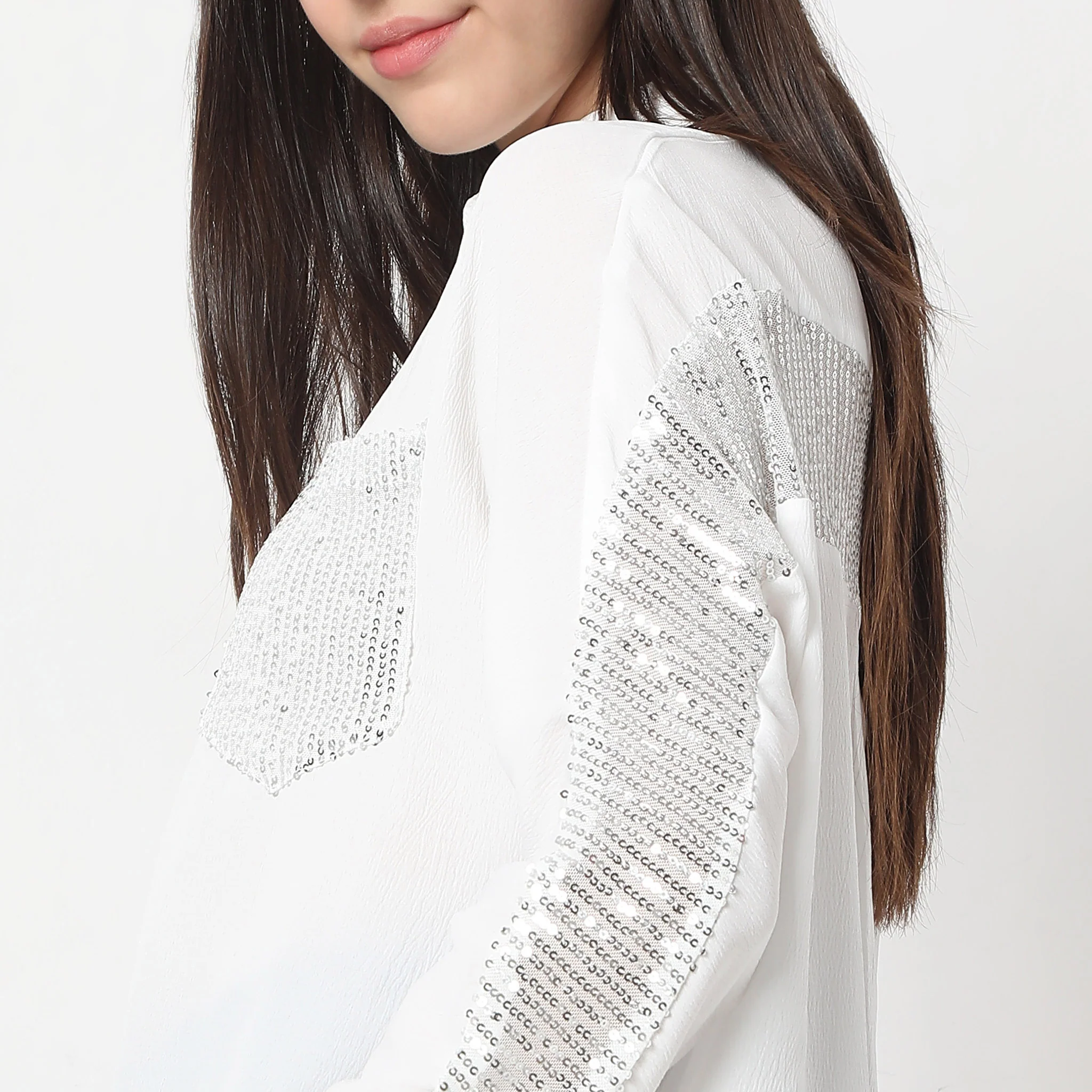 Embellished Shirt Collar Full Sleeve Shirt - Image 4