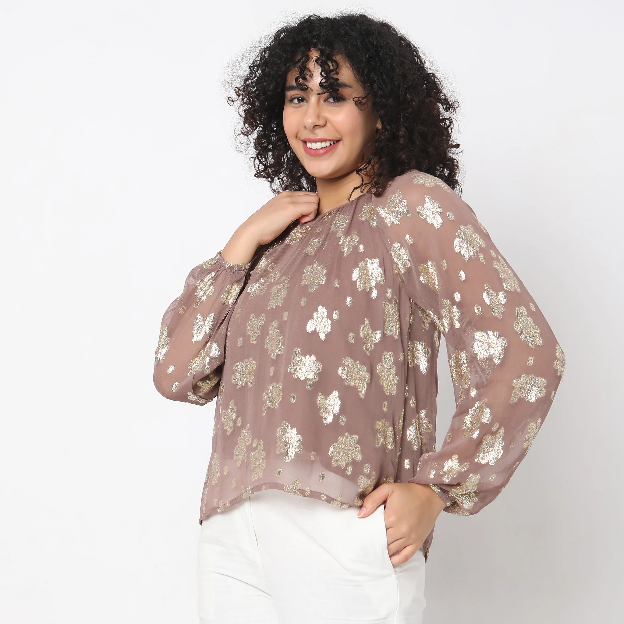 Regular Fit Embellished Top - Image 5