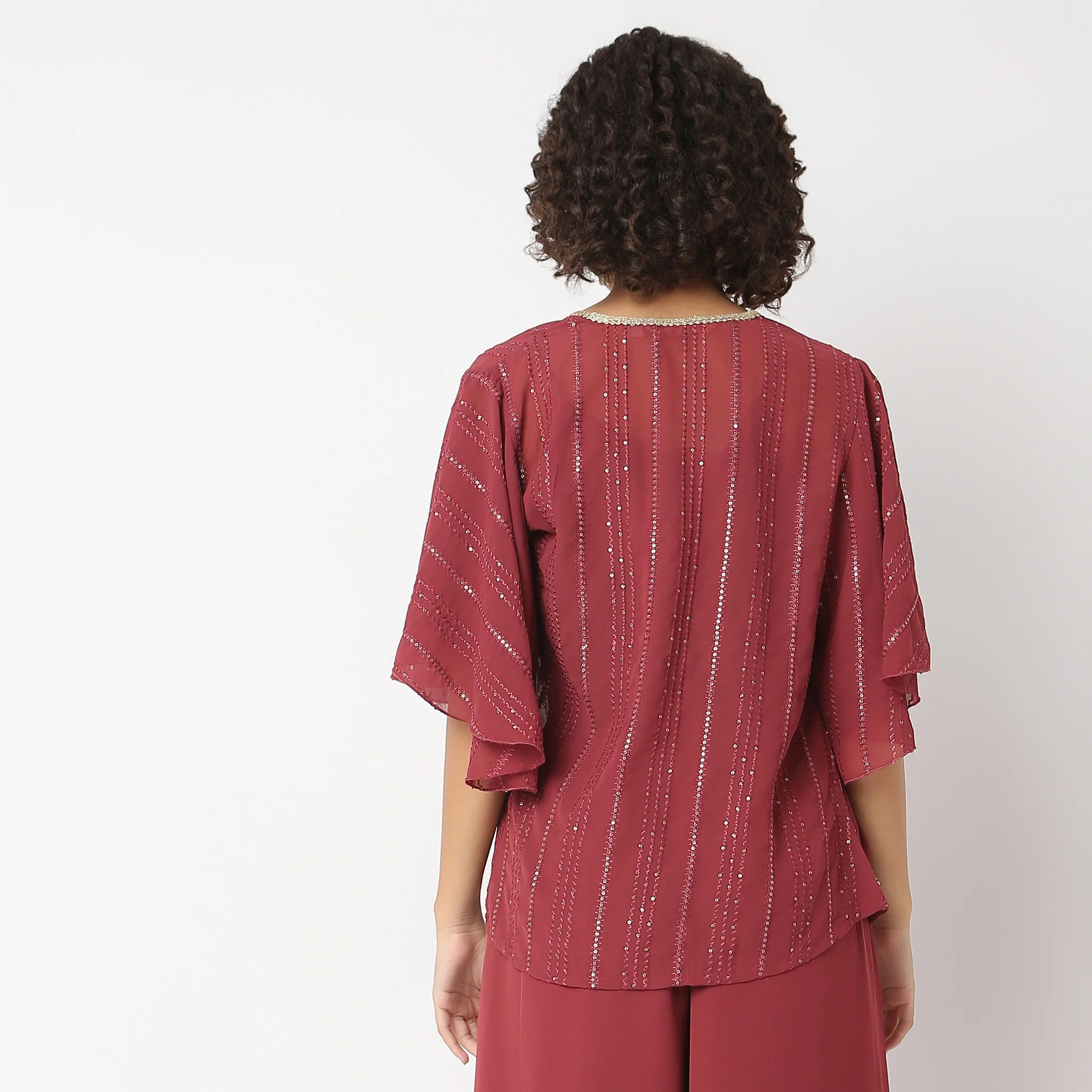 Regular Fit Embellished Top - Image 3